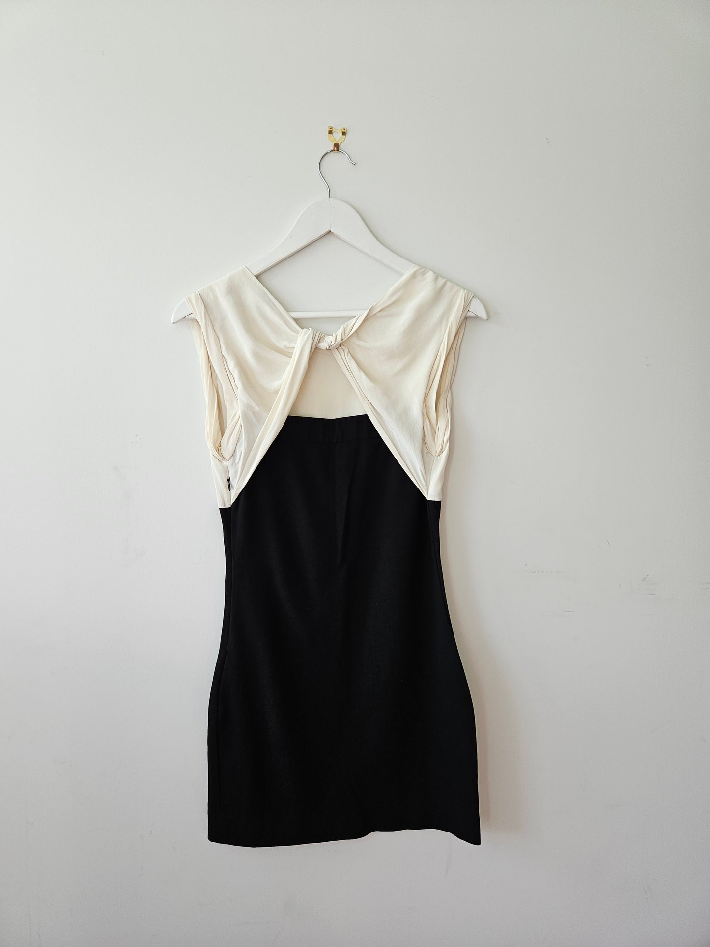 SANDRO Paris Black-White Mini Dress Sz 10