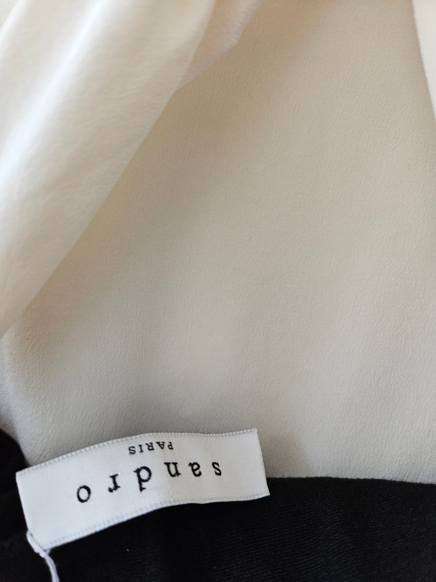 Sandro Black-White Mini Dress