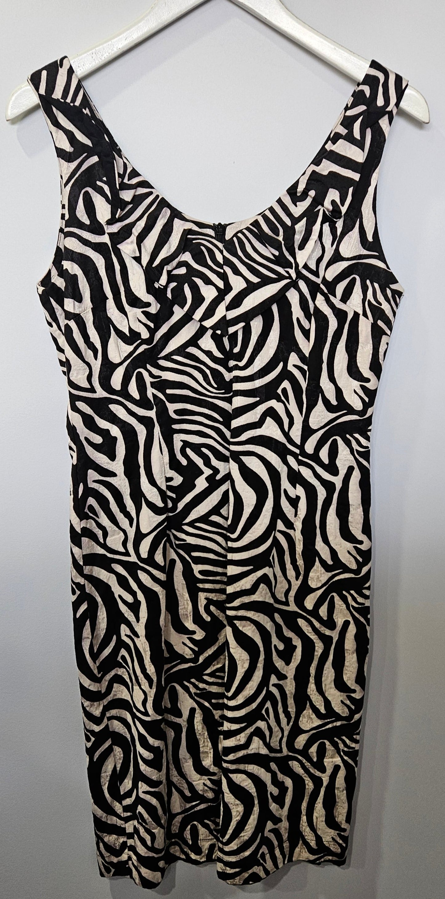 VINTAGE Zebra Print Summer Dress Sz 12