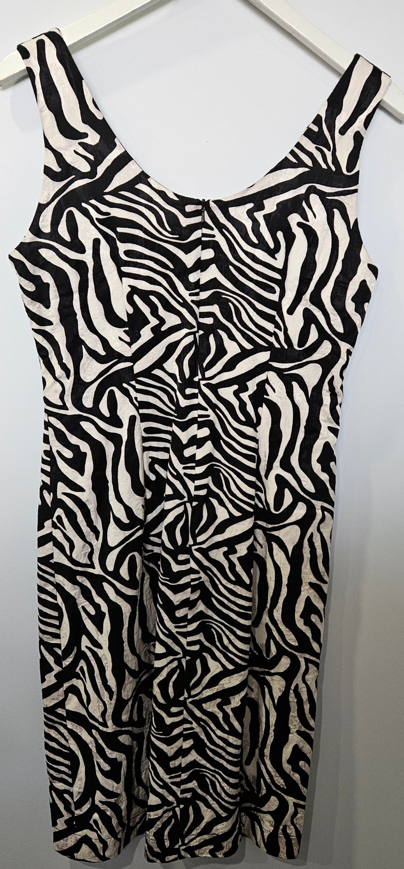 VINTAGE Zebra Print Summer Dress Sz 12