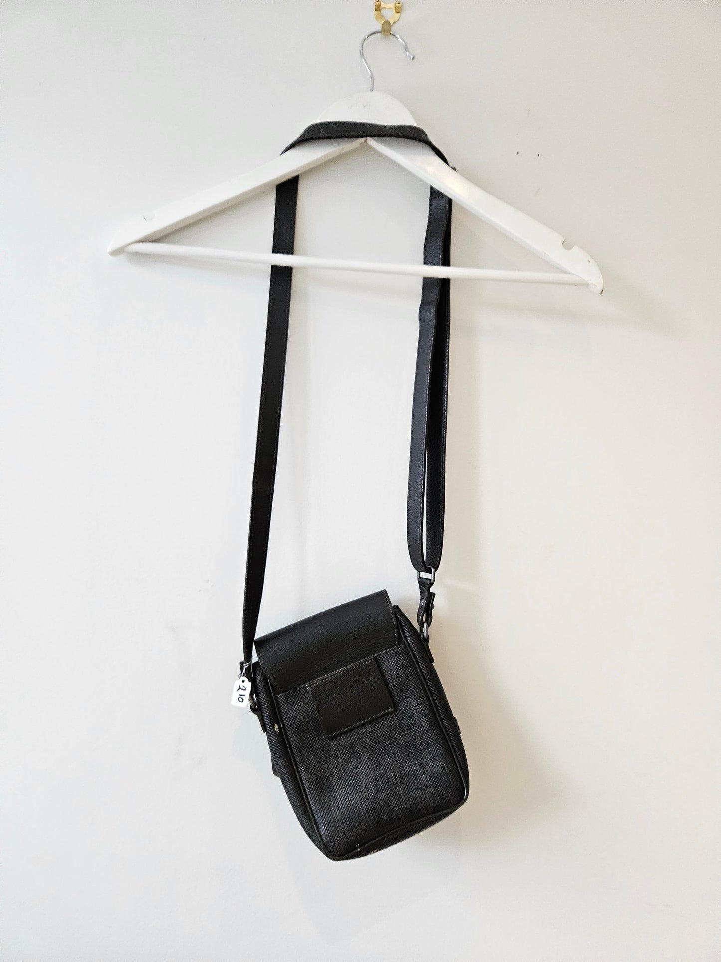 DUNHILL Brown Leather Side Bag Sz S