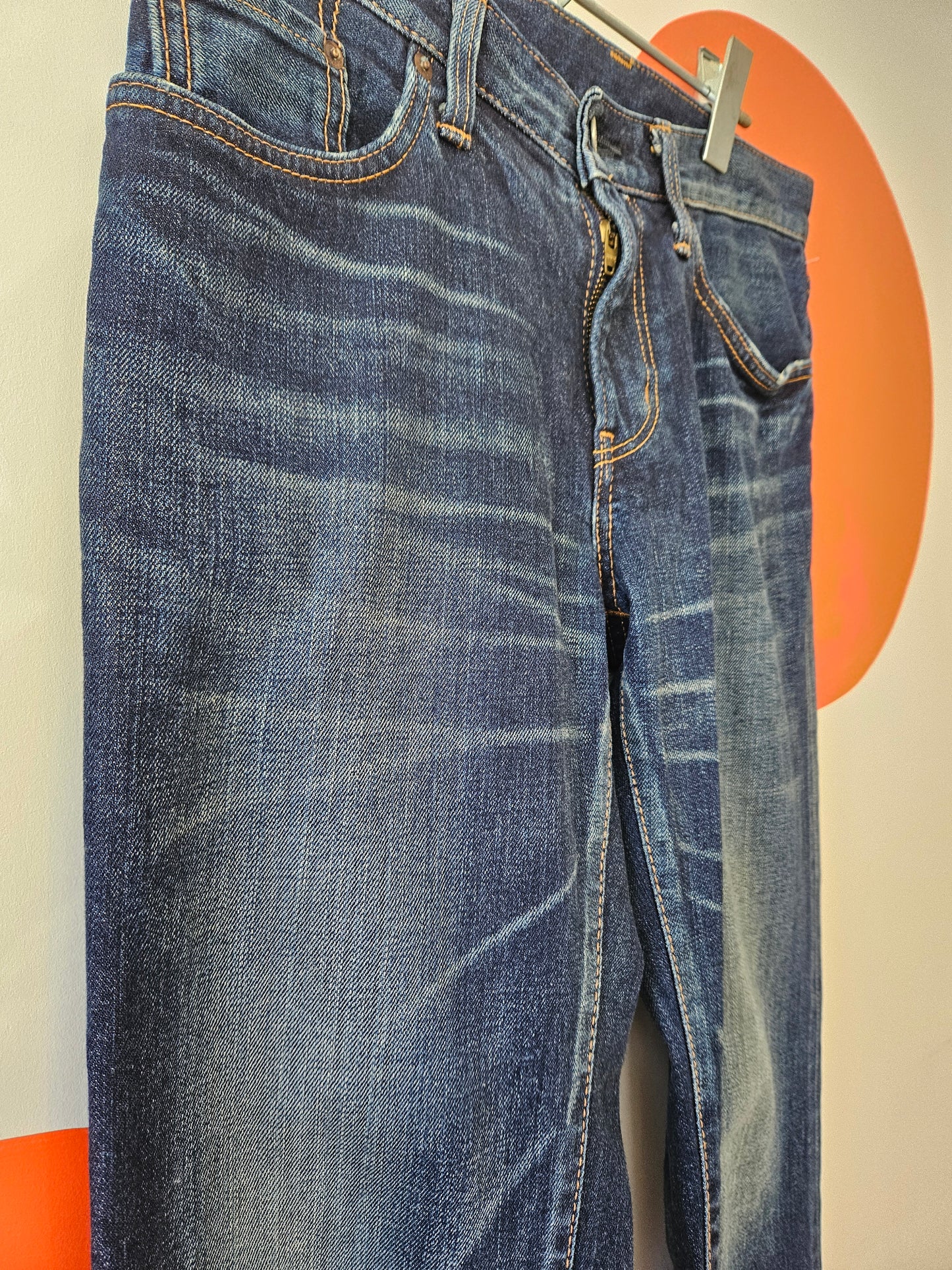 EDWIN 502 Blue Fade Look Denim Jeans W28