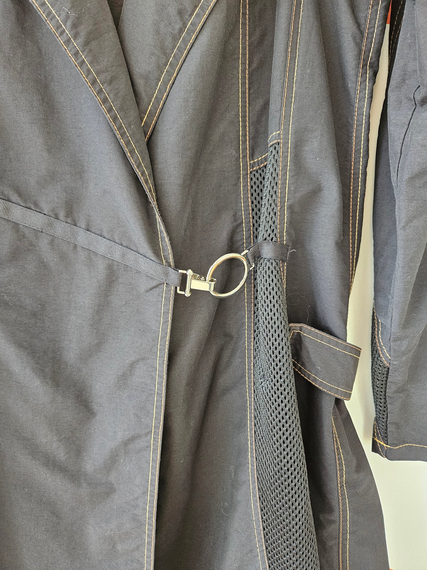 VSSP Y2K Floral Embroidered Trench Coat