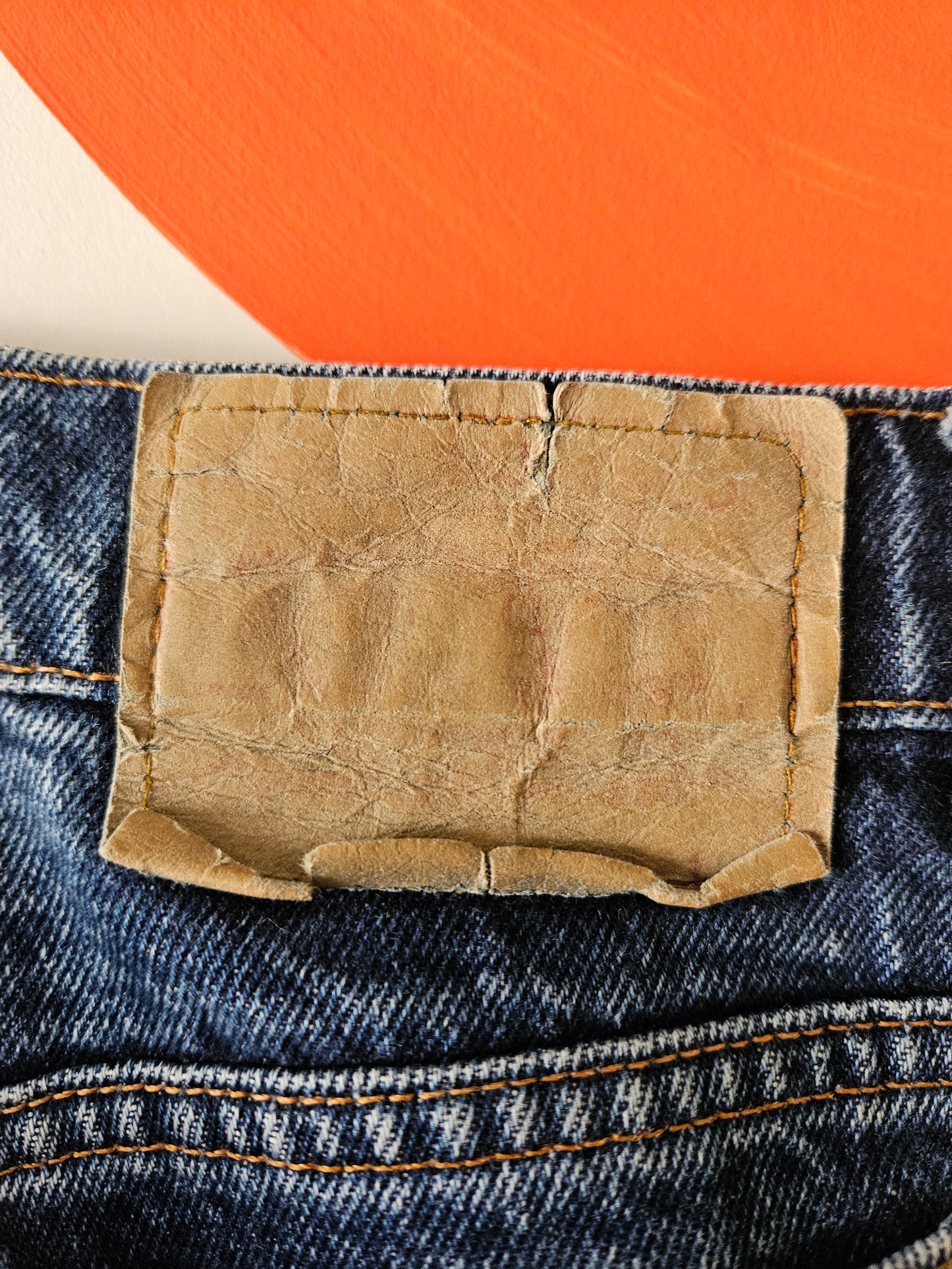 LEVI'S Blue Straight Leg High Waist Denim Jeans W27