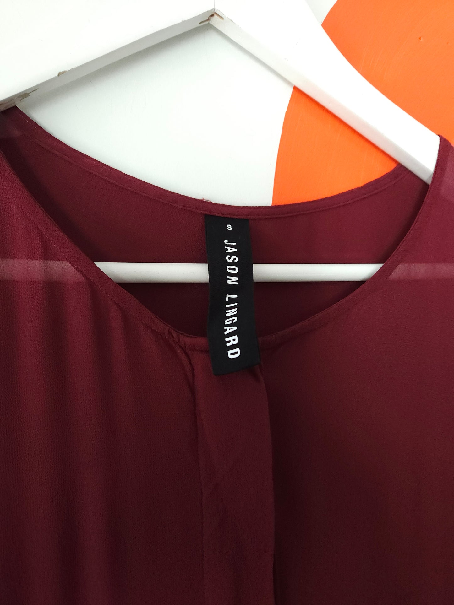 Jason Lingard Sheer Maroon Oversize Unisex Dress
