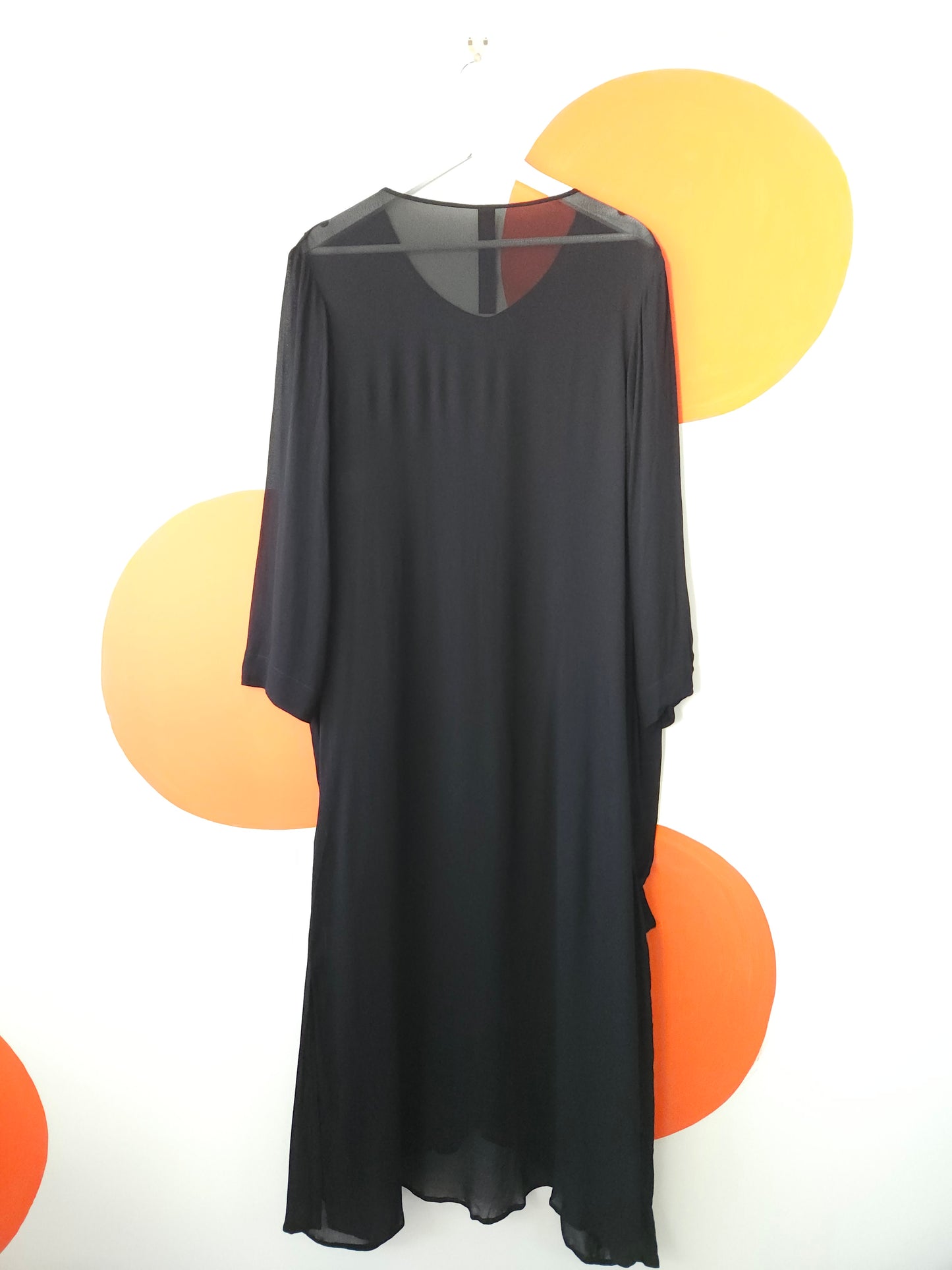 JASON LINGARD Sheer Black Long Oversized Dress Unisex Sz 12/M