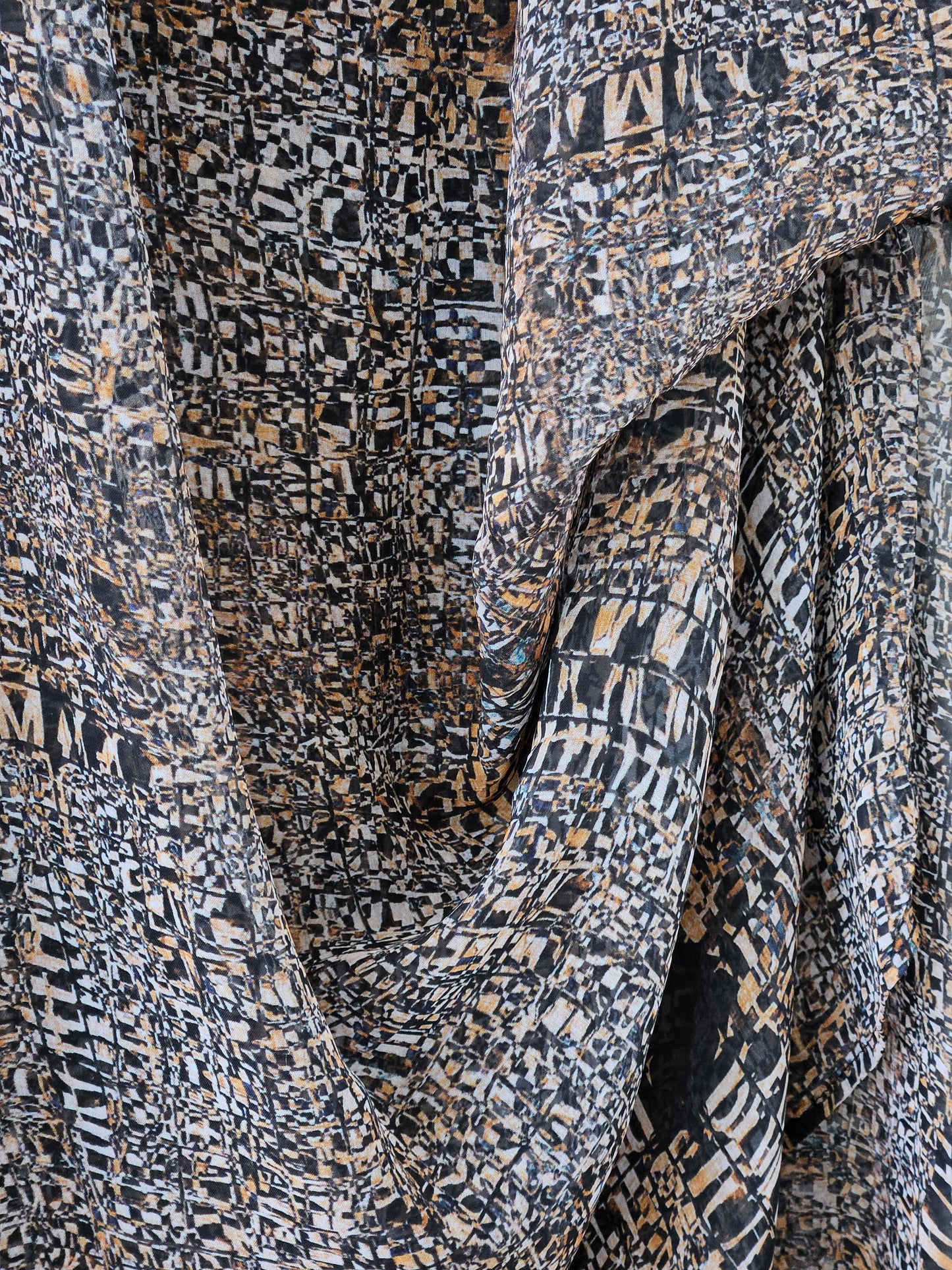 RICOCHET Patterned Silk Dress - SIZE 8