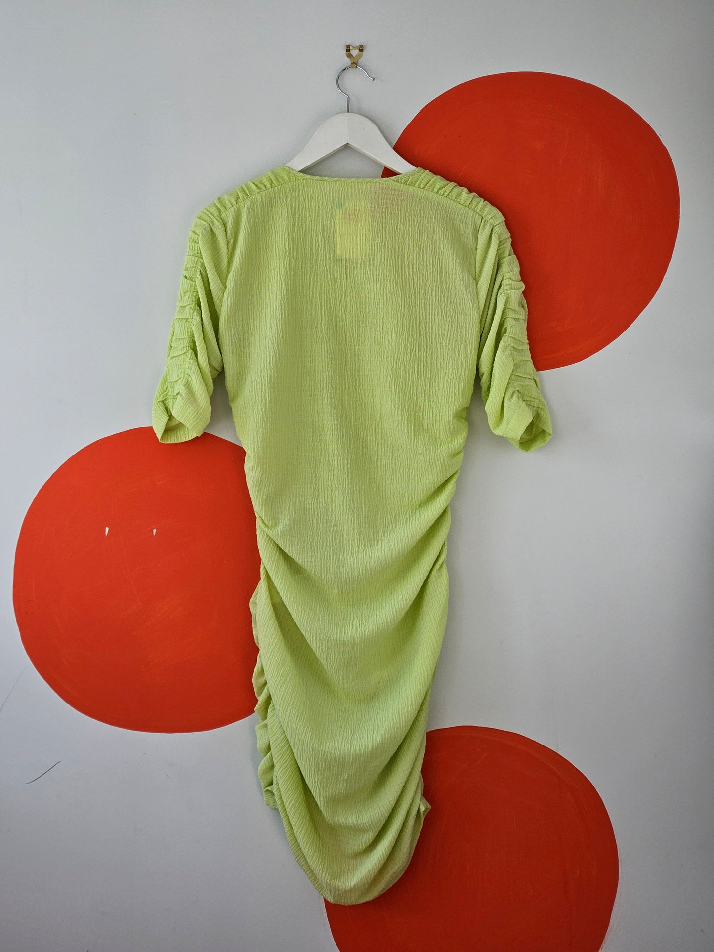 STINE GOYA Neon Green Bodycon Dress - SIZE 12