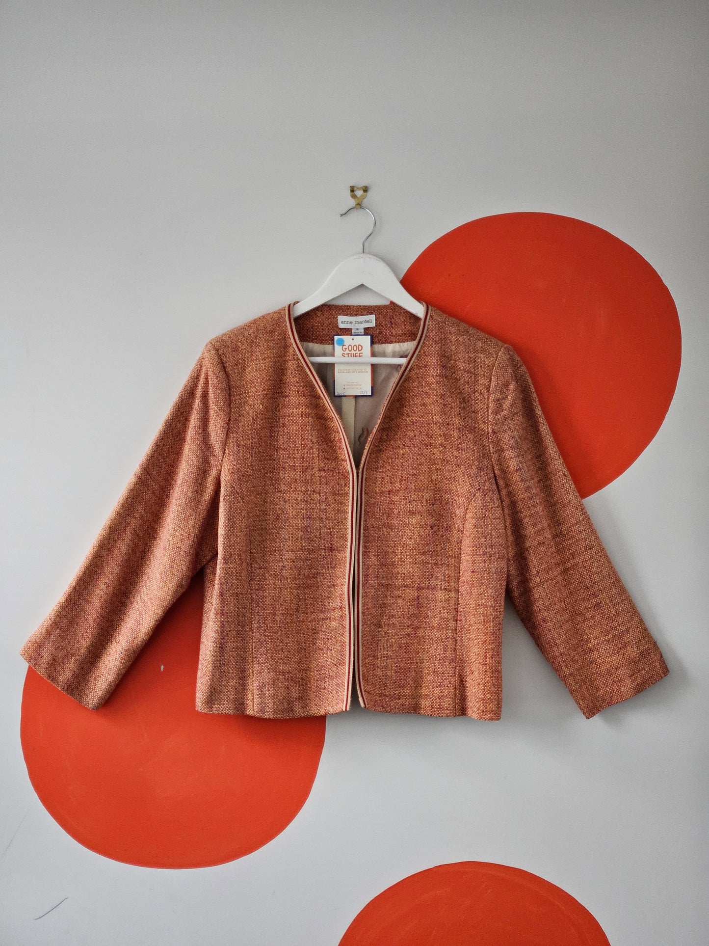 ANNE MARDELL Tweed Blazer - SIZE 16