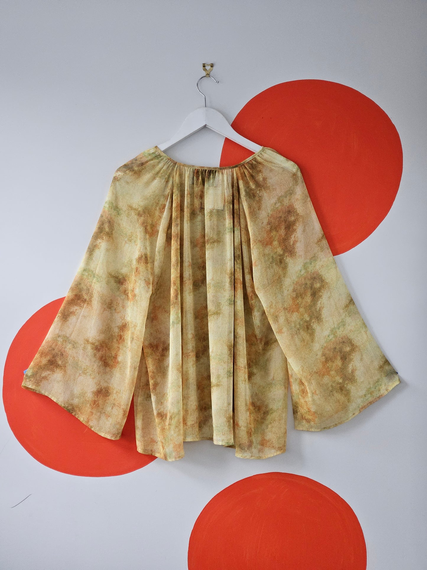 RICOCHET Citrus Yellow Sheer Top - SIZE XS