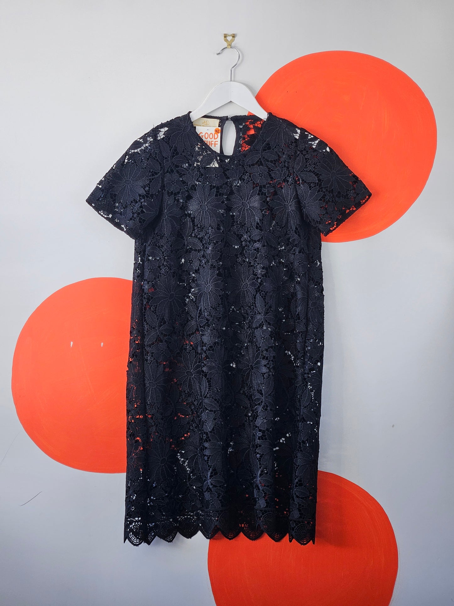 AMBER WHITECLIFEE Black Lace Dress - SIZE S