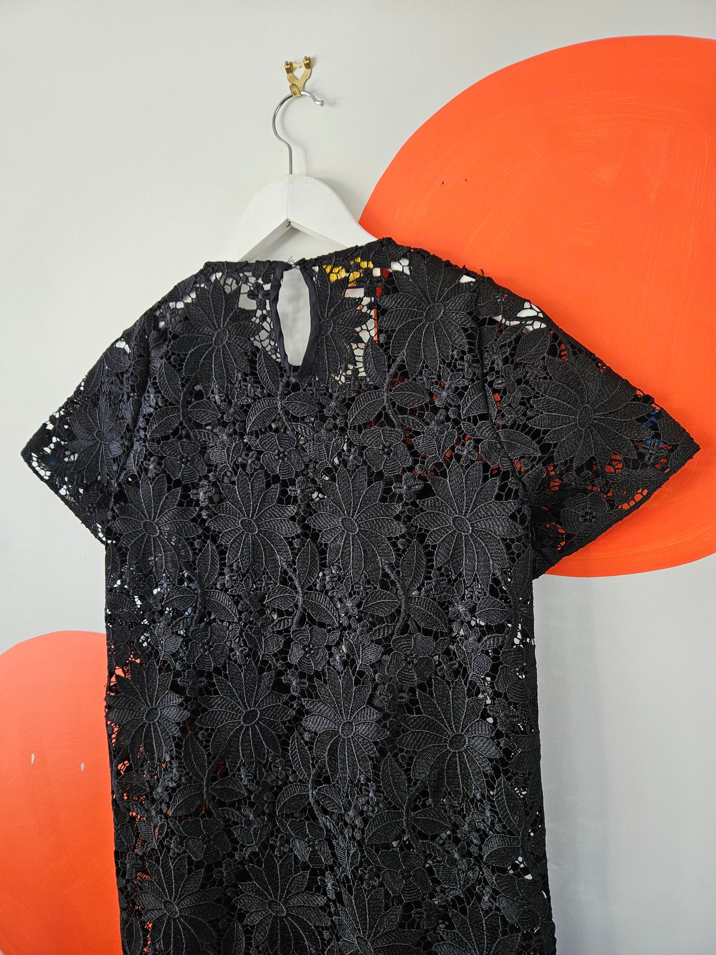 AMBER WHITECLIFEE Black Lace Dress - SIZE S