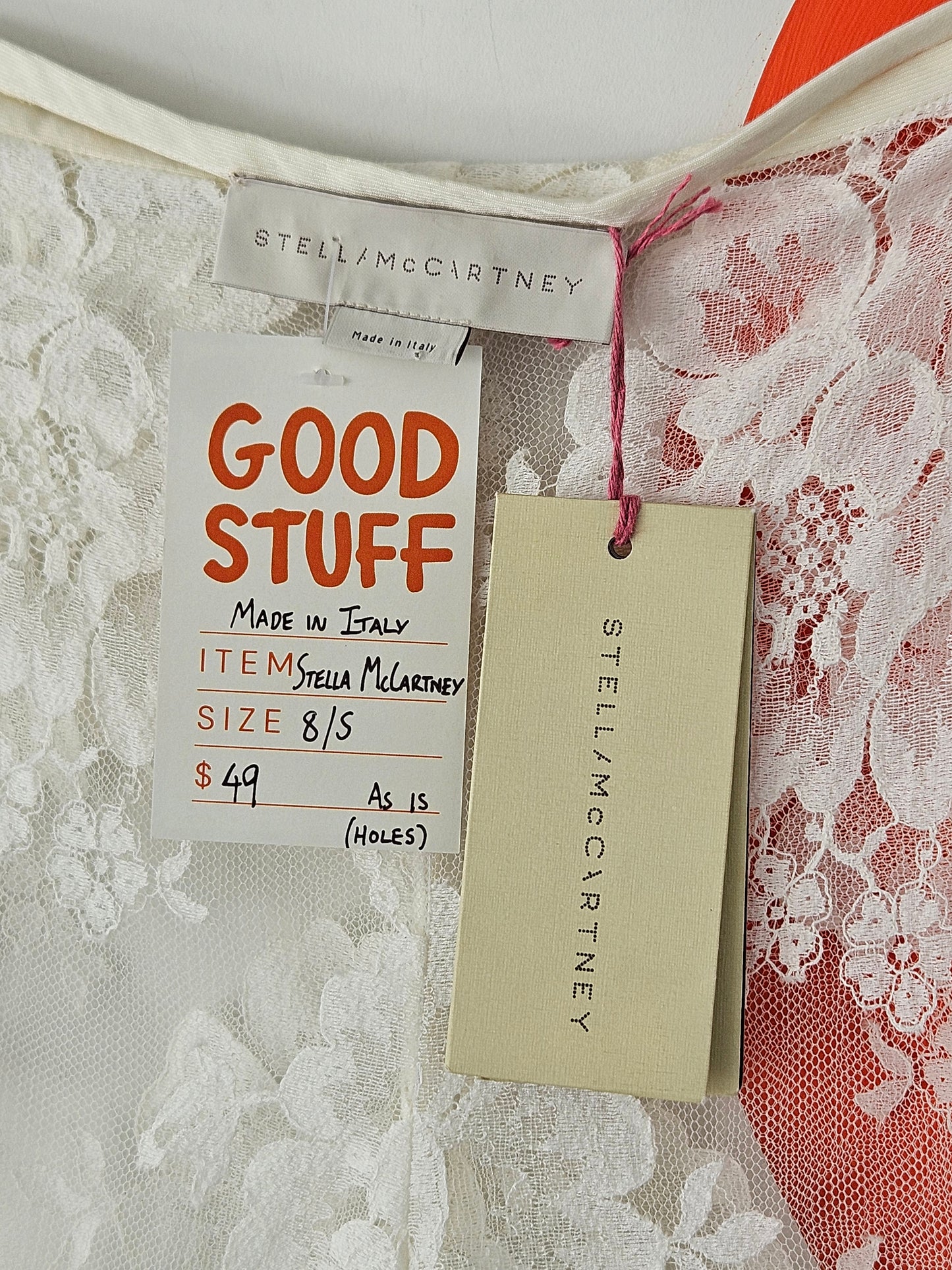 STELLA MCCARTNEY White Lace Pants - SIZE 8
