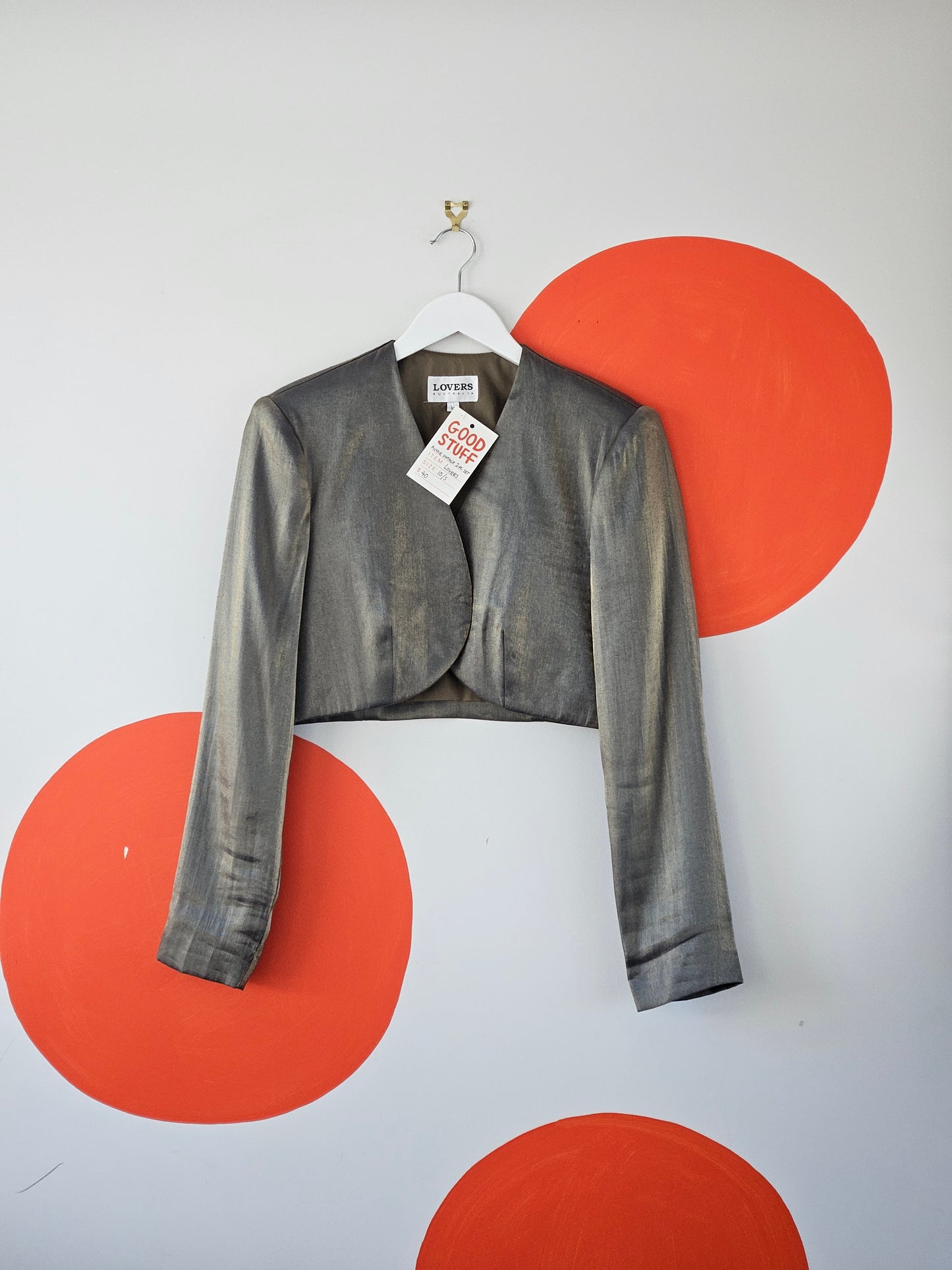 Lovers Australia Vintage Gold Dress & Blazer Set