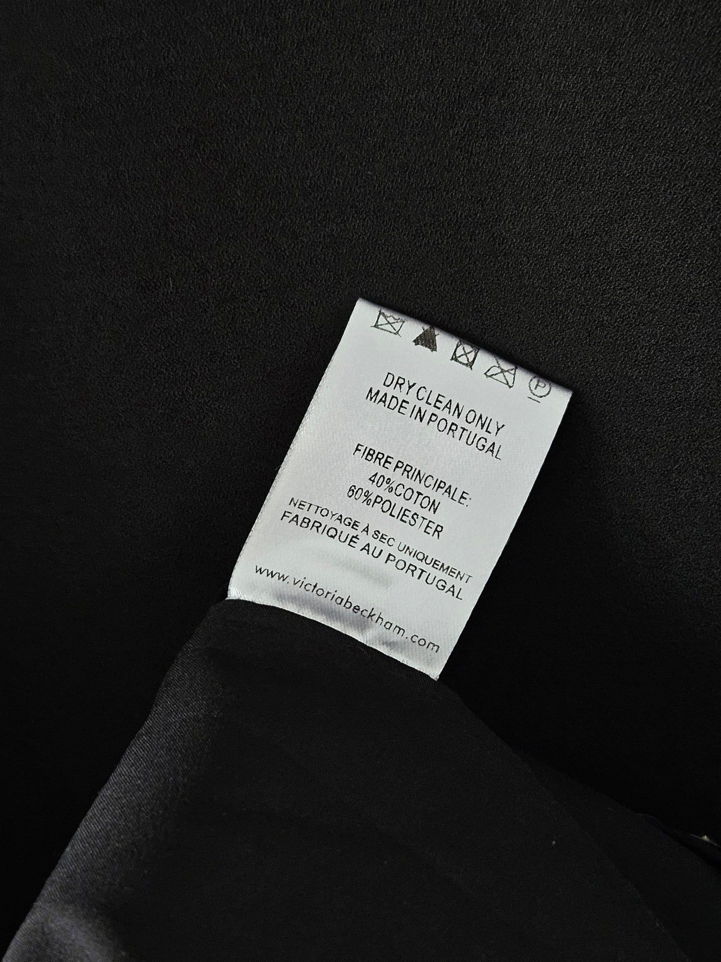 VICTORIA BECKHAM Short Black Dress - SIZE 12
