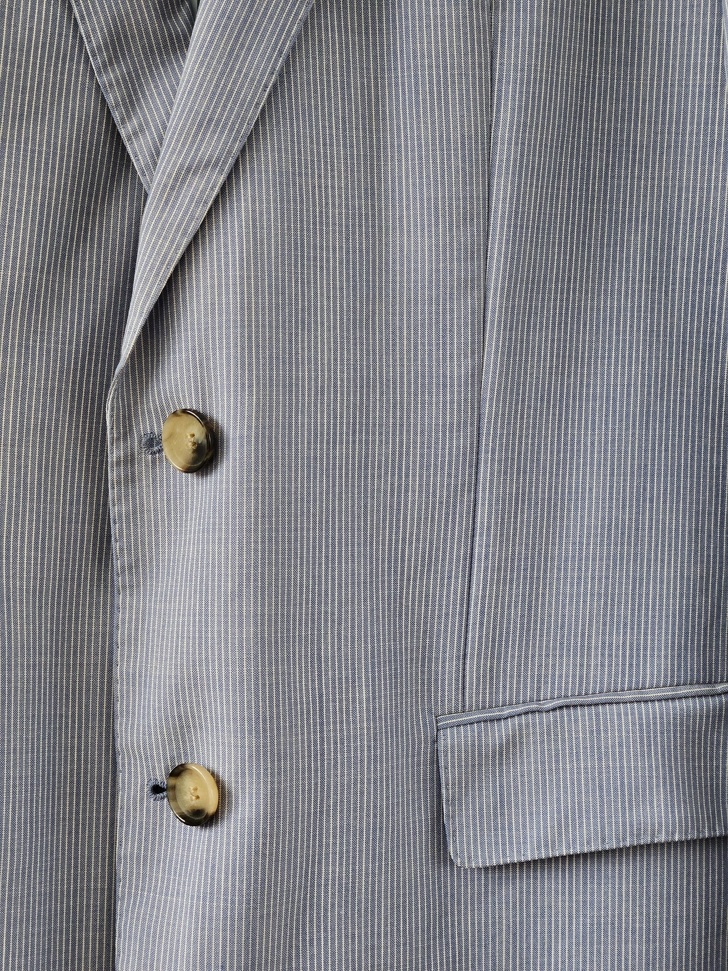 HUGO BOSS Blue Pin-Stripe Blazer - SIZE 42R