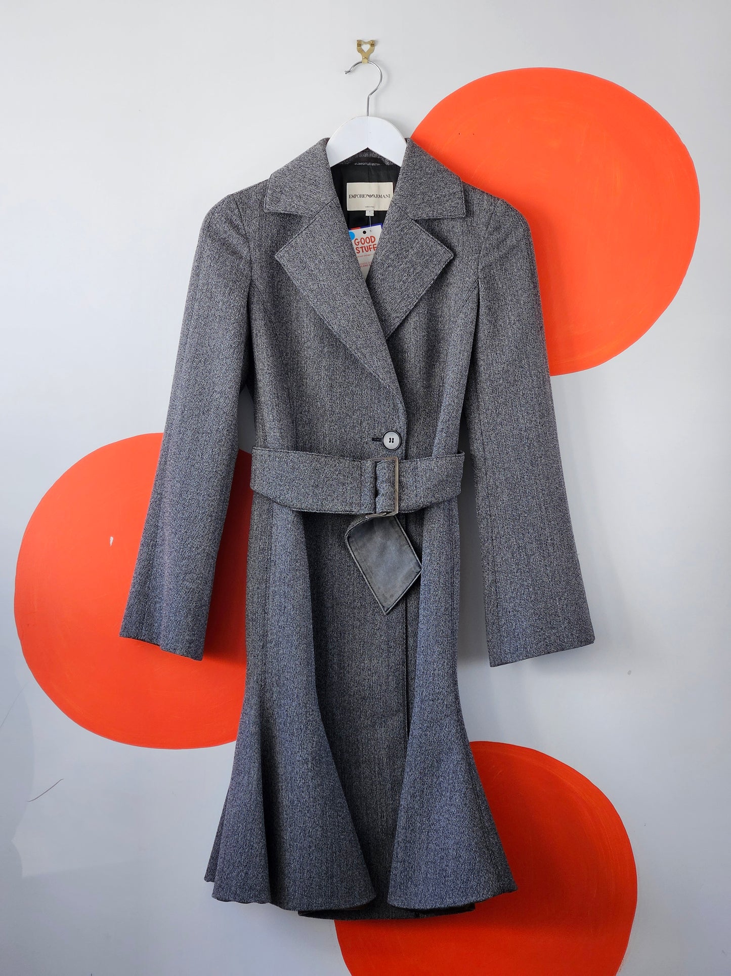 EMPORIO ARMANI Wool Blend Coat - SIZE 6