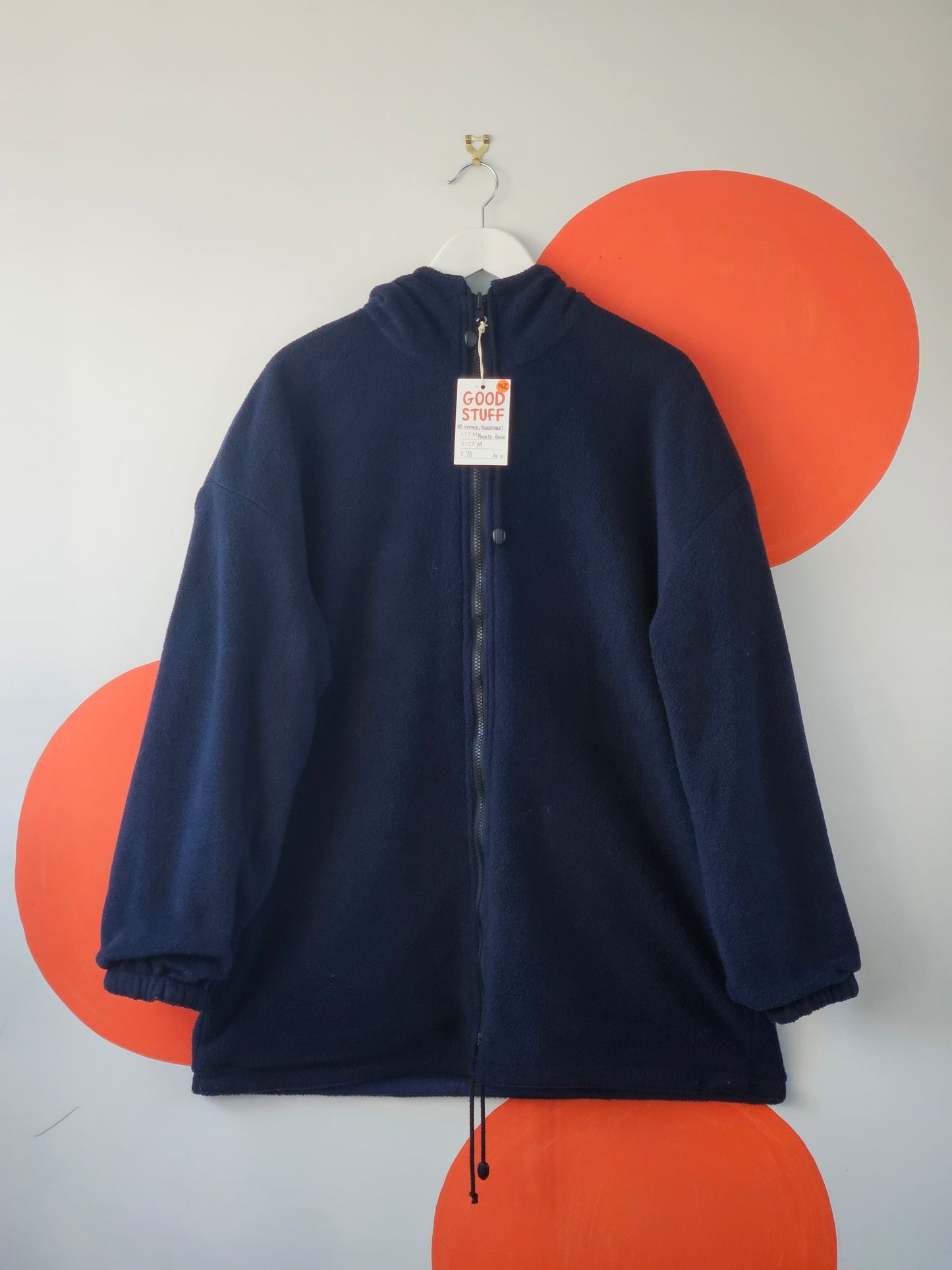 NAVAJO Reversible Blue Parka - SIZE M