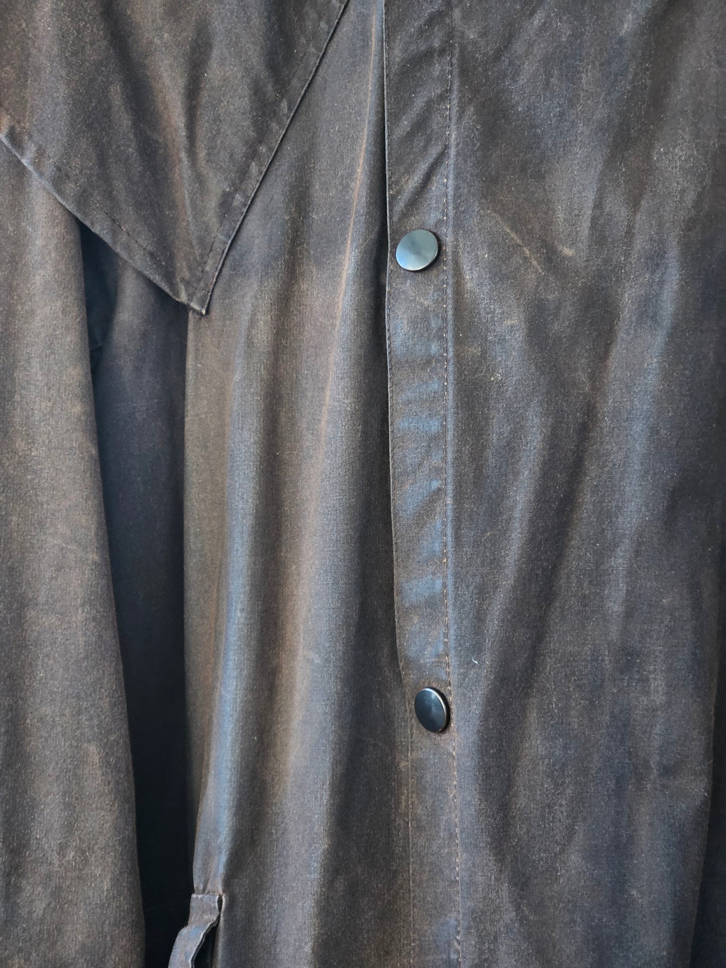 BACKHOUSE Oilskin Trench Coat - SIZE XL