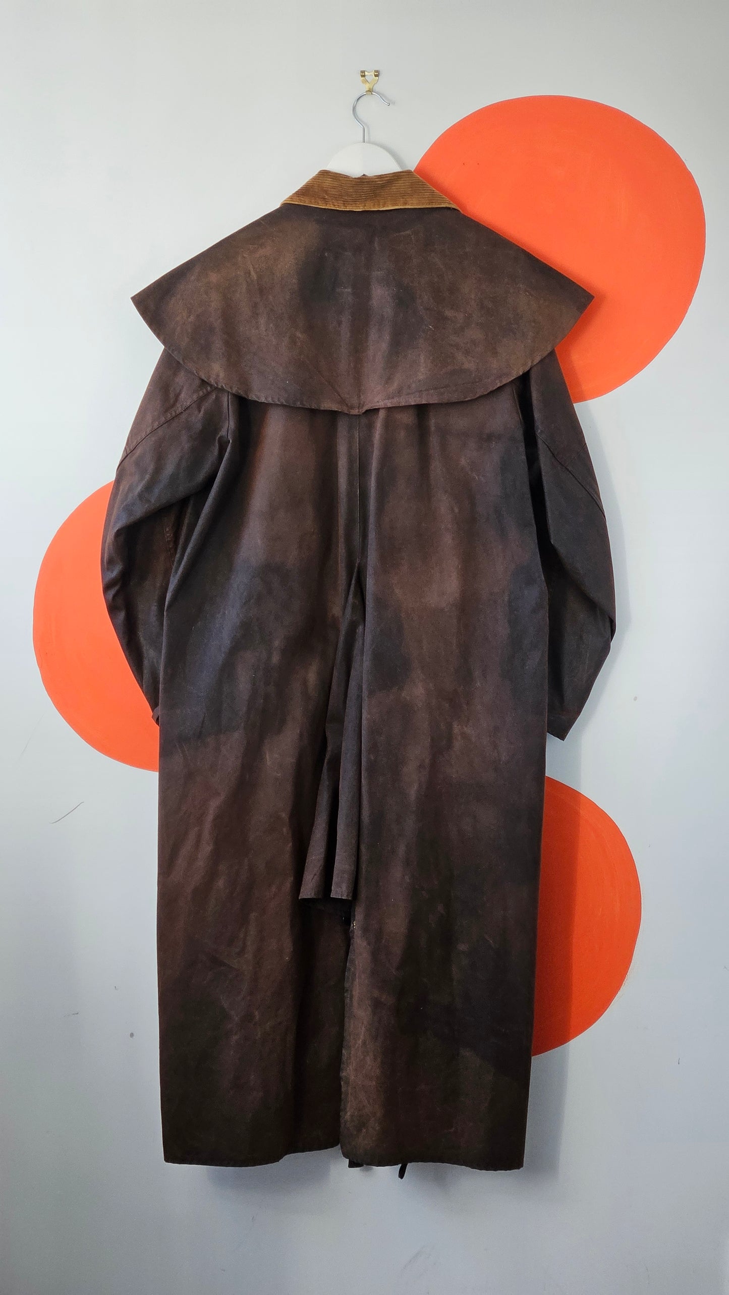 BACKHOUSE Oilskin Trench Coat - SIZE XL