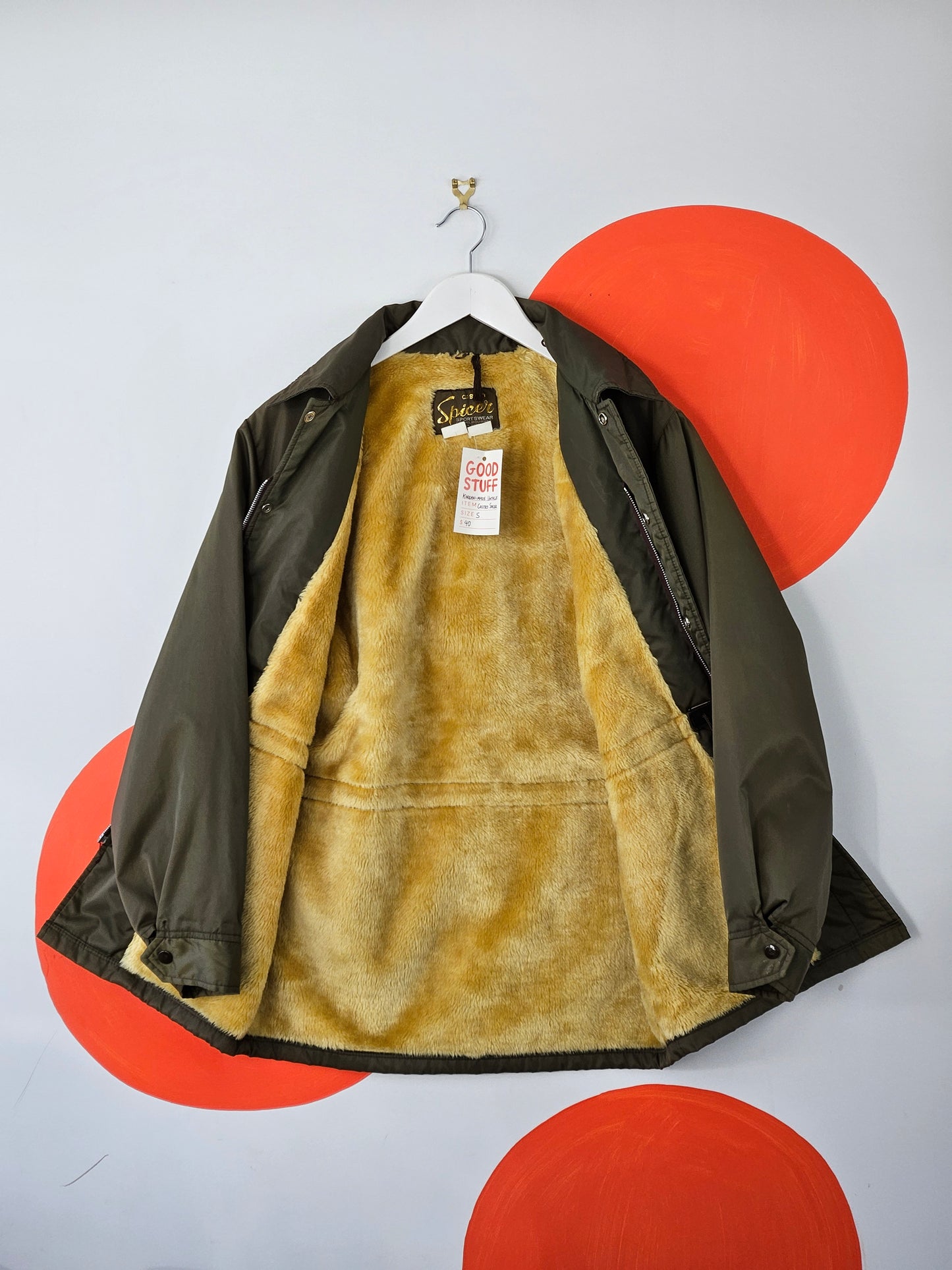 CASTRO SPICER Vintage Olive Jacket - SIZE S