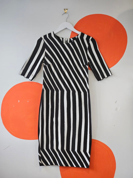 Marimekko Black-White Striped Dress