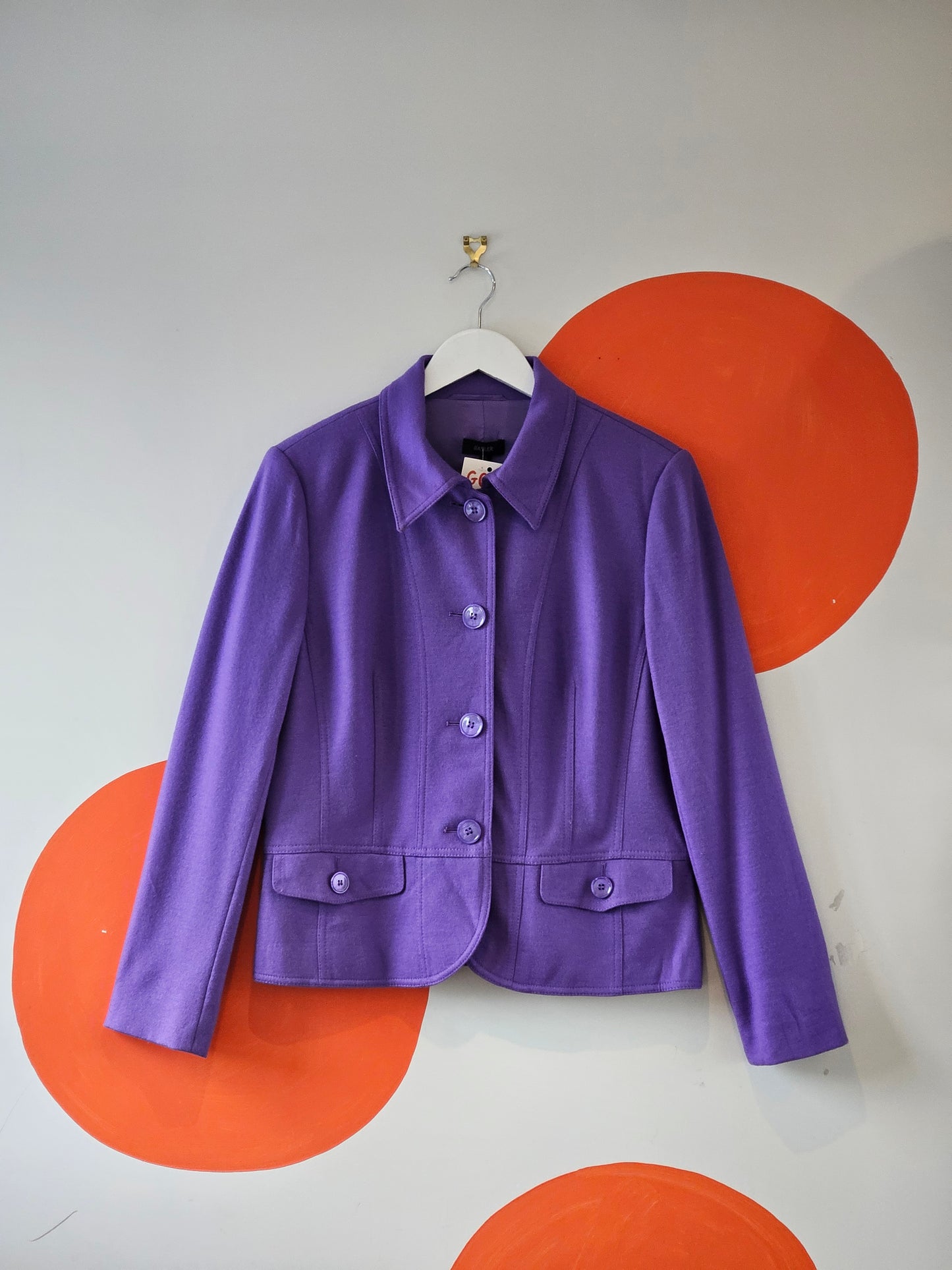 BASLER Violet Wool Jacket - SIZE 14