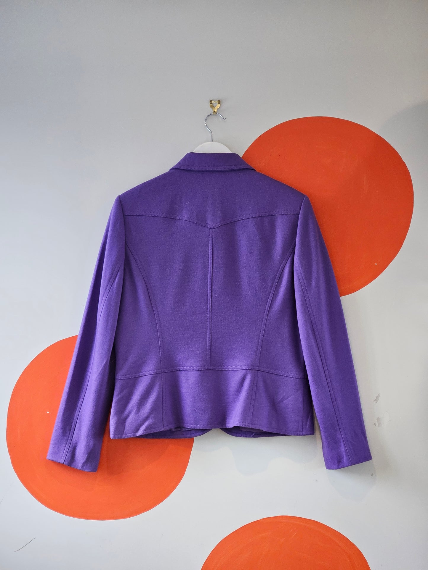 BASLER Violet Wool Jacket - SIZE 14