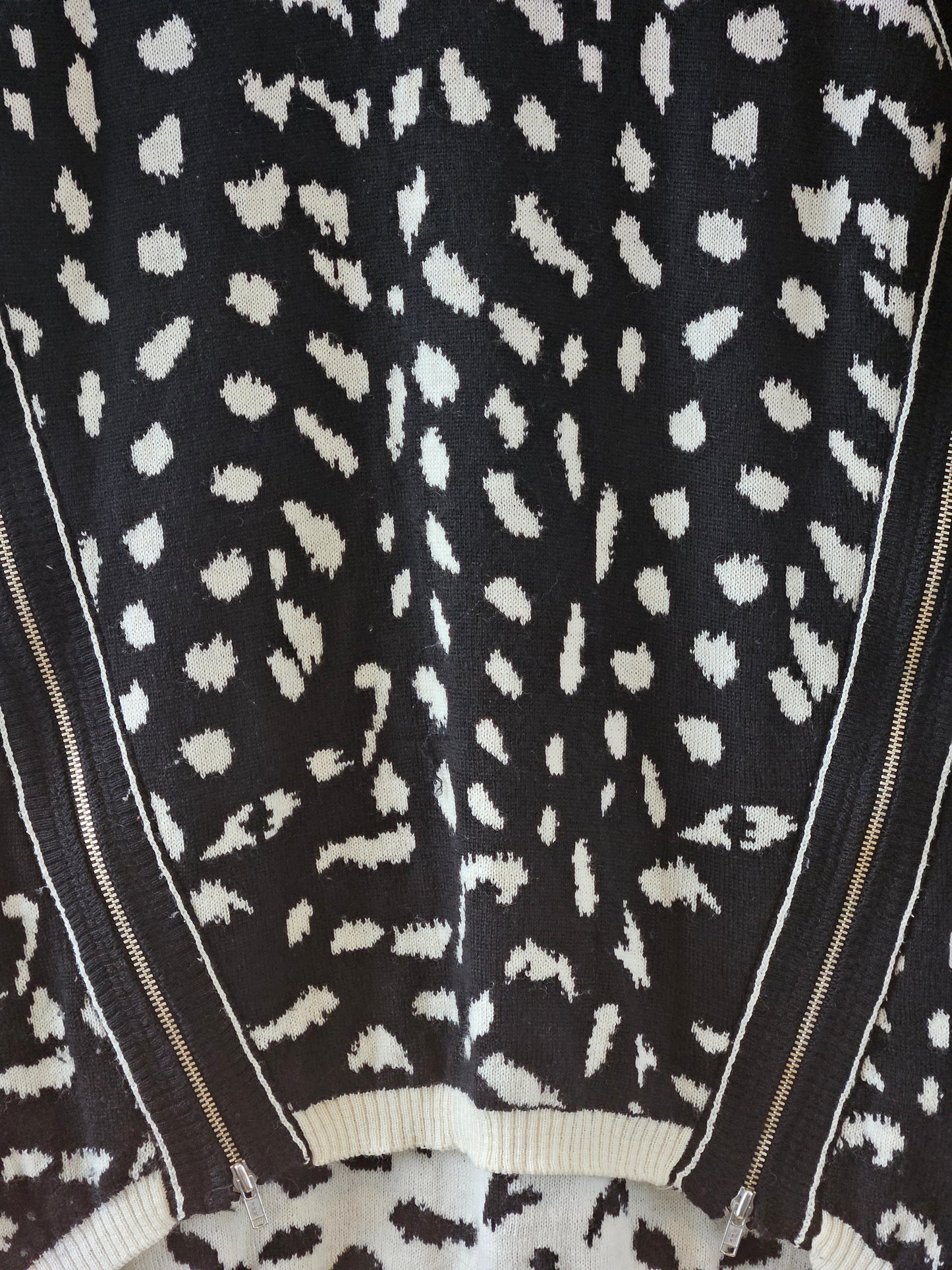 Andrea Moore Animal Print Merino Sweater | 14 / M