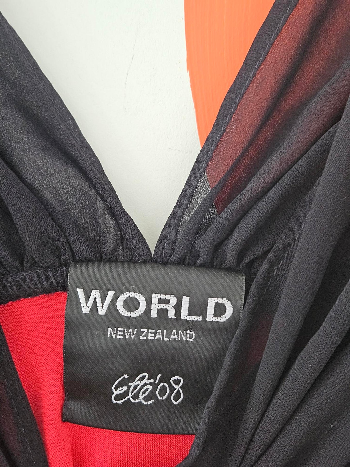 WORLD 'Marilyn' Summer '08 Red-Black Top