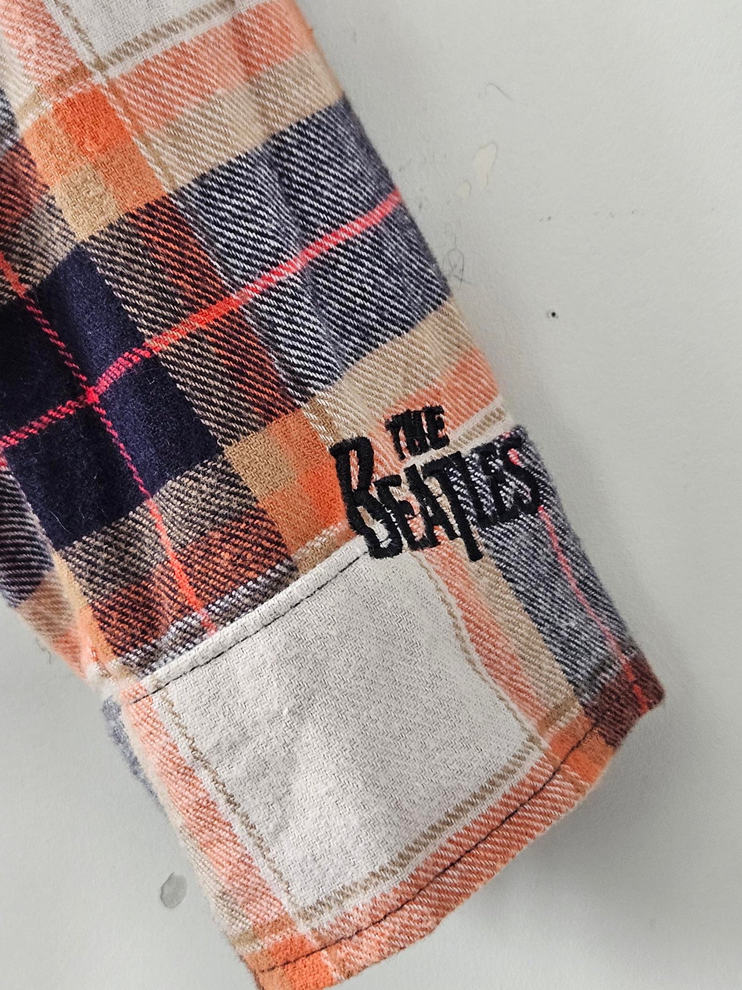 Jupe Vendue Plaid Beatles Print Men's Shirt