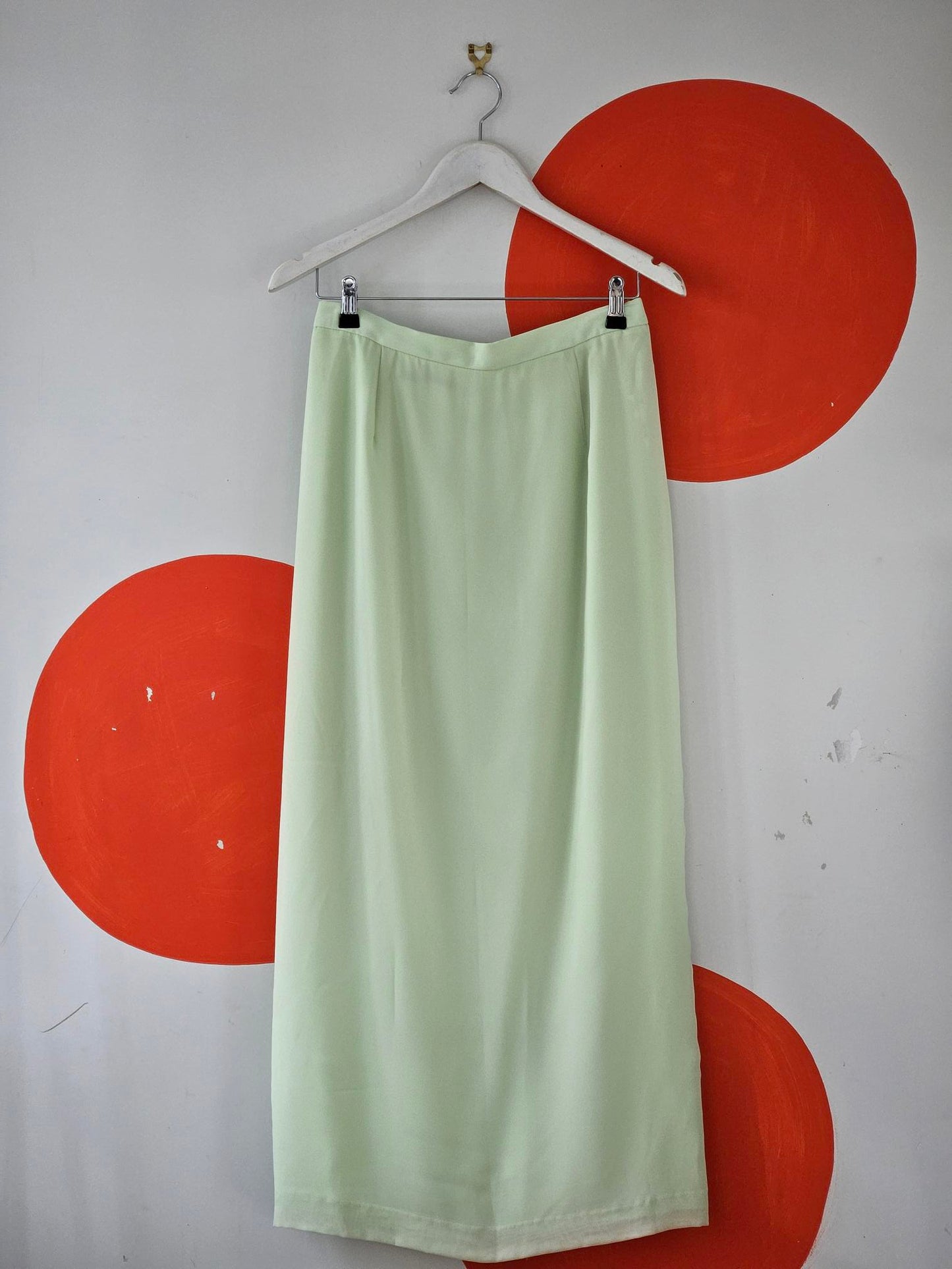 Laura K Vintage Lime Green Top & Skirt Set