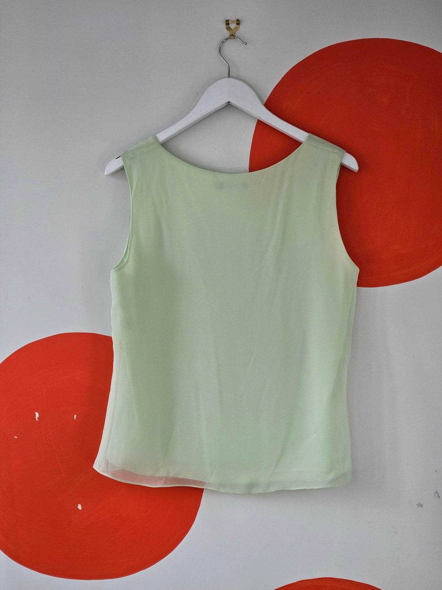 Laura K Vintage Lime Green Top & Skirt Set