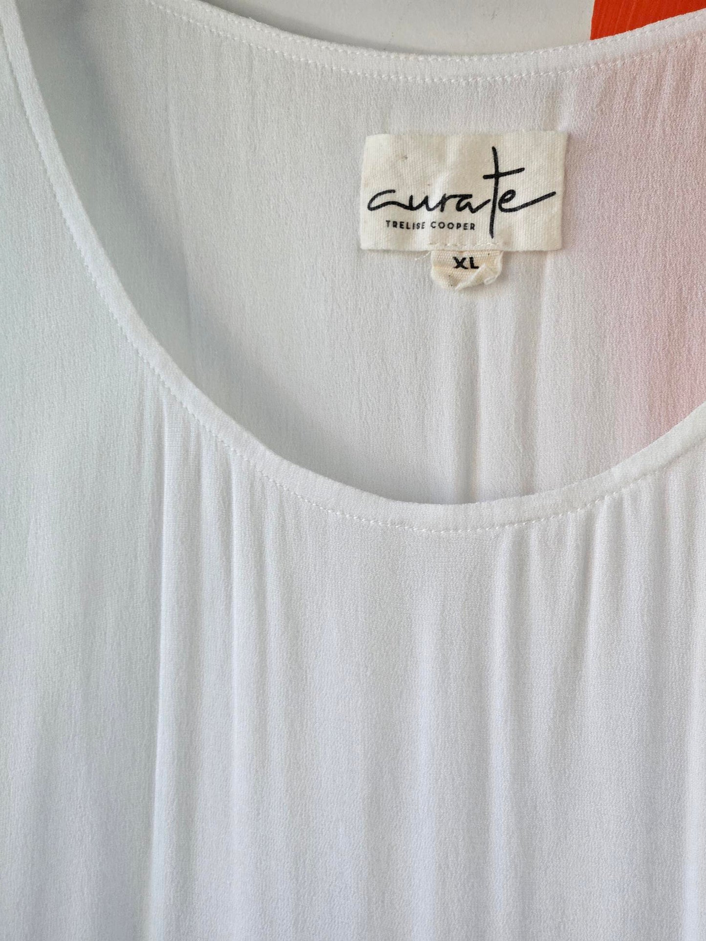 Curate Trelise Cooper 'Essential Edit' White Frilly Top