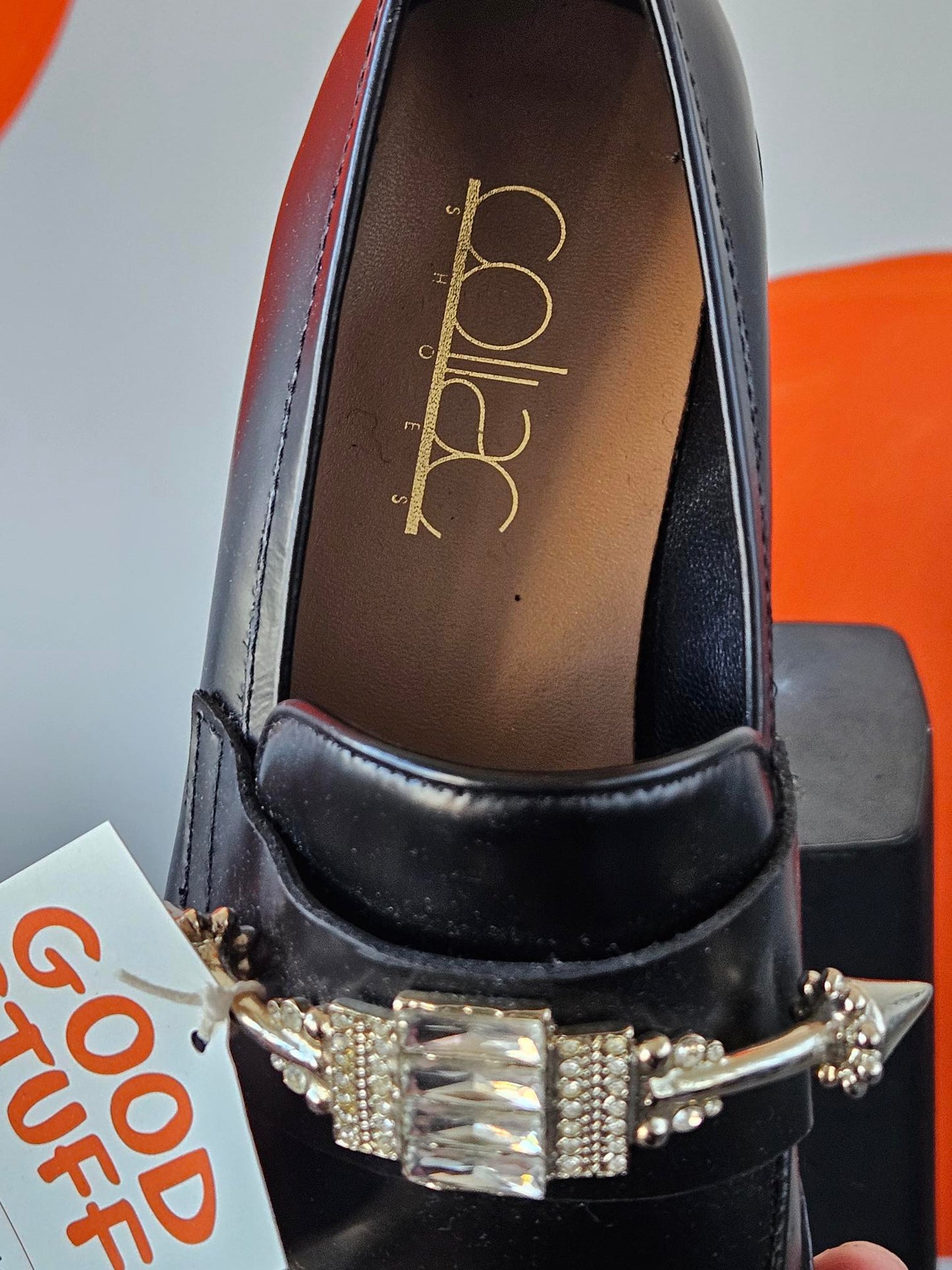 Coliac Martina Graselli Embellished Black Leather Loafers