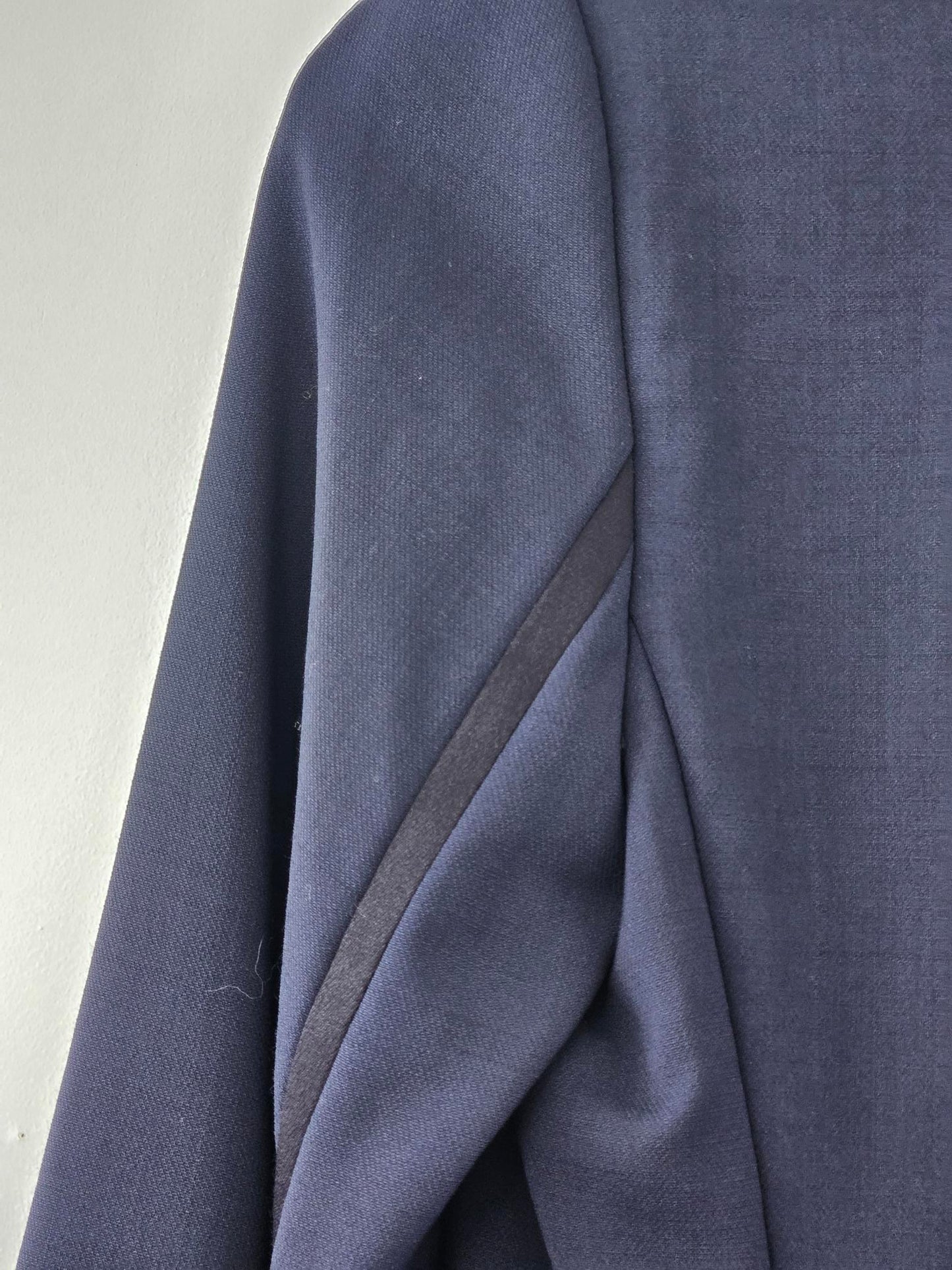 Vince Navy Blazer with Black Lapel