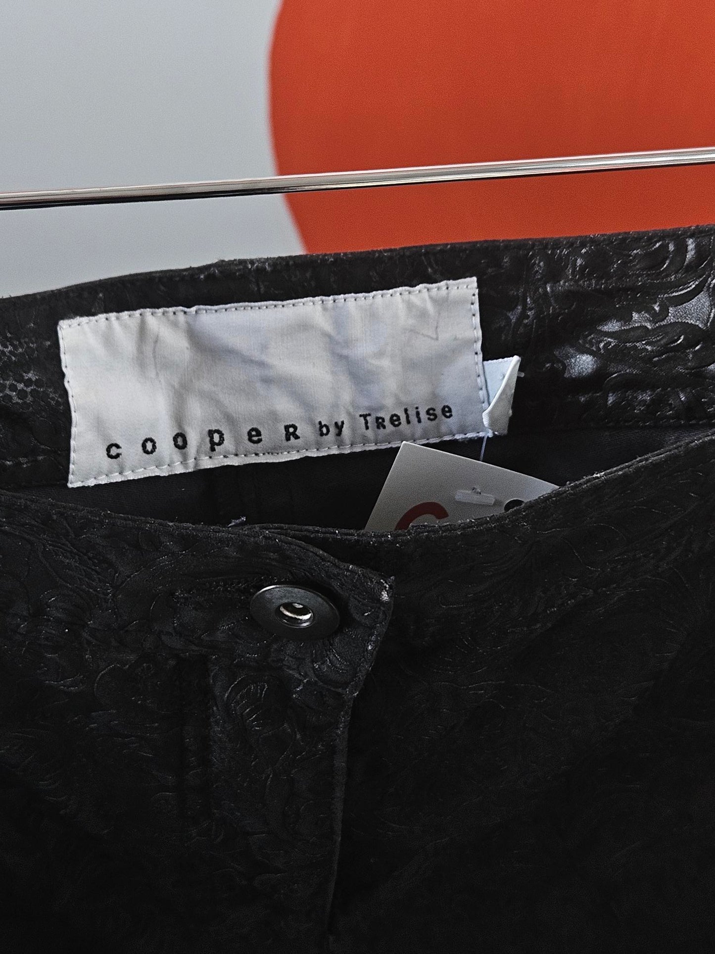 Cooper by Trelise 'Bodgie' Black Paisley Pattern Pants