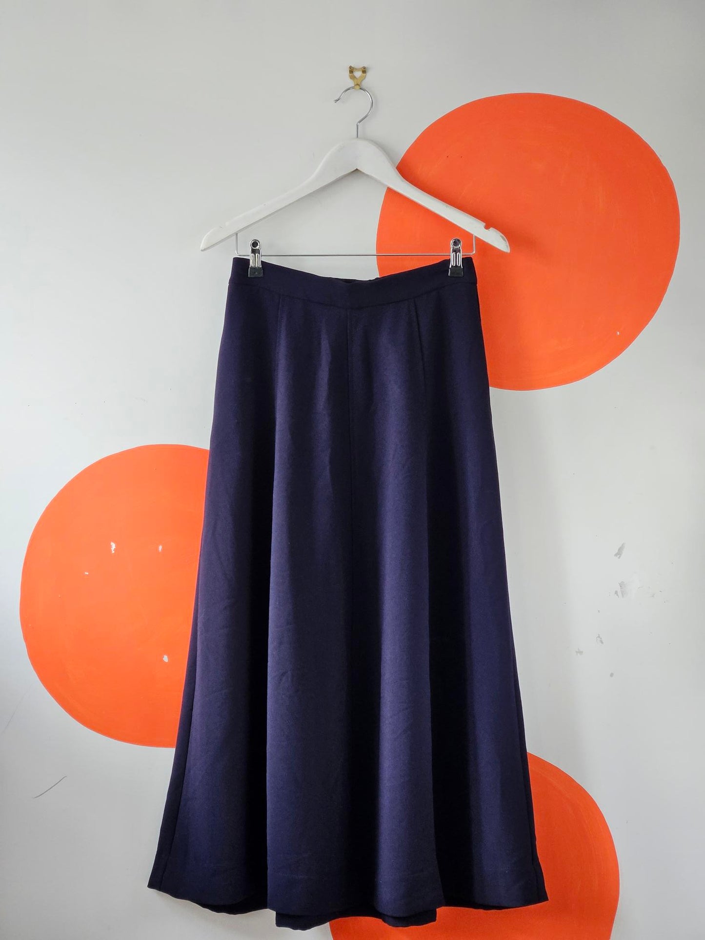 Caroline Sills Navy Long Skirt