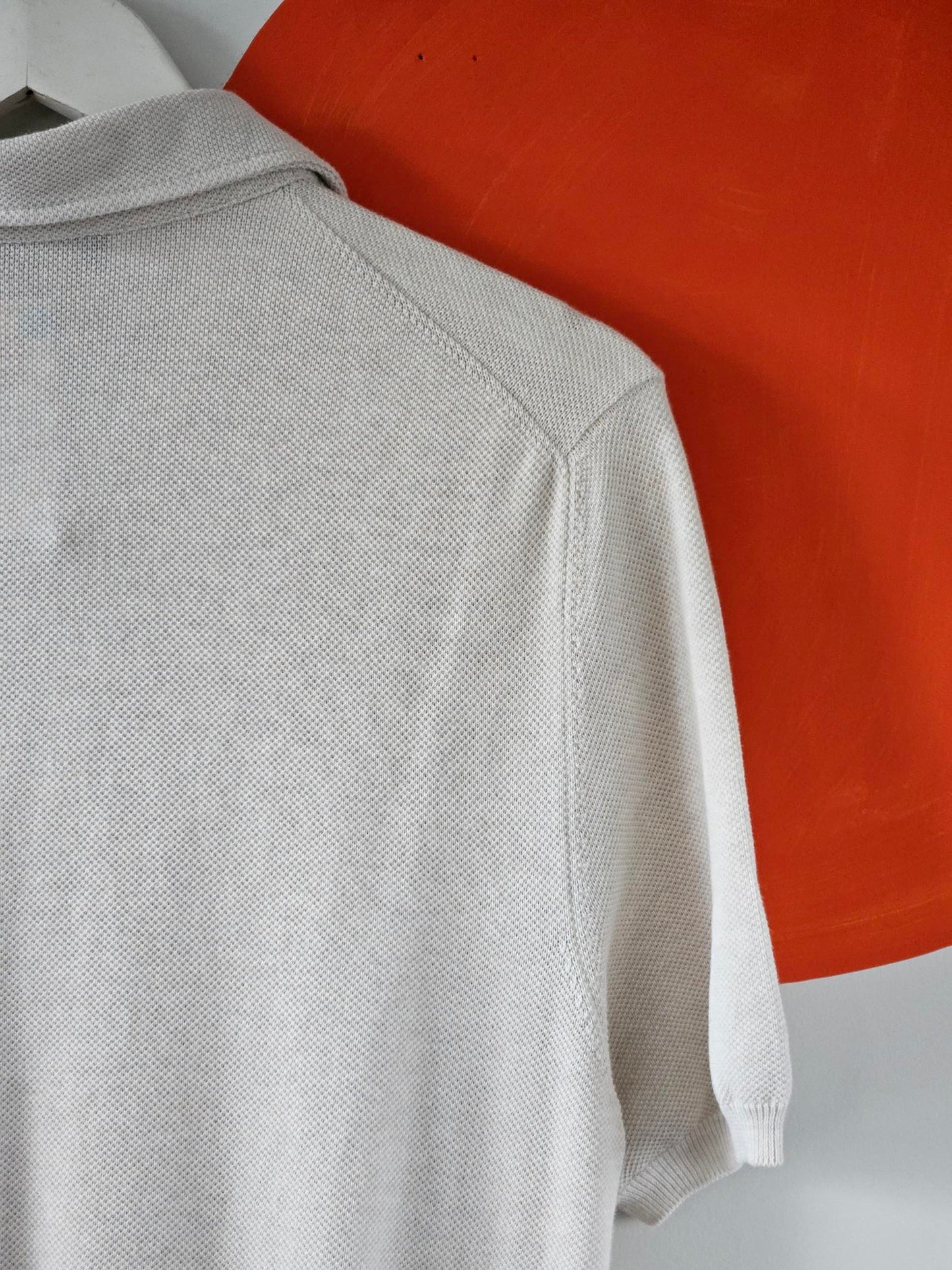 Ader Milano Italian Cream Men's Knit Polo