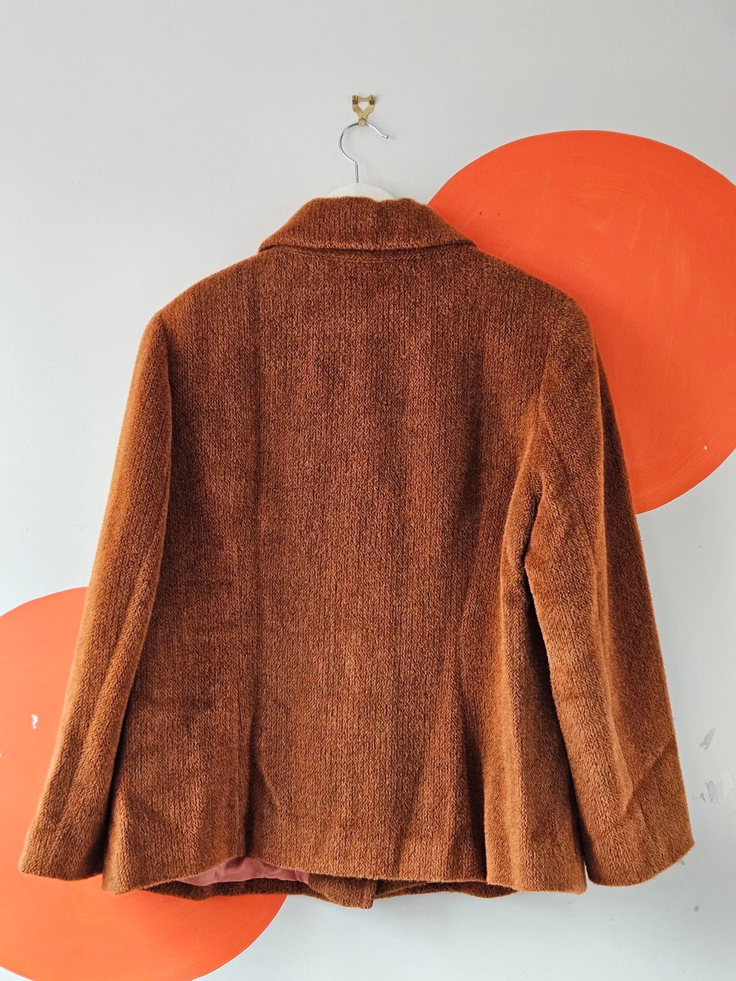 Naersi Brown Alpaca & Wool Coat