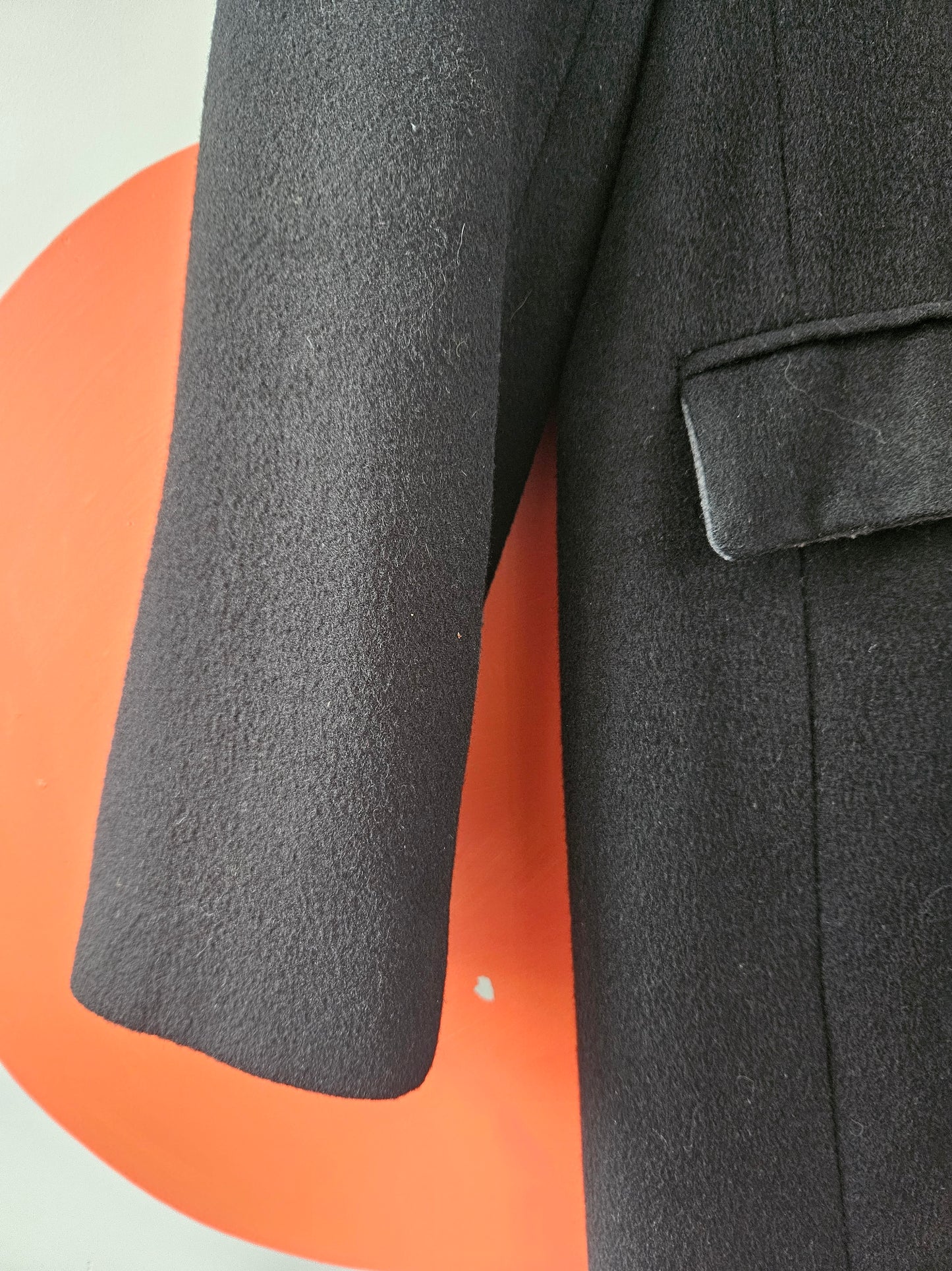 Max Black Wool & Cashmere Blend Coat