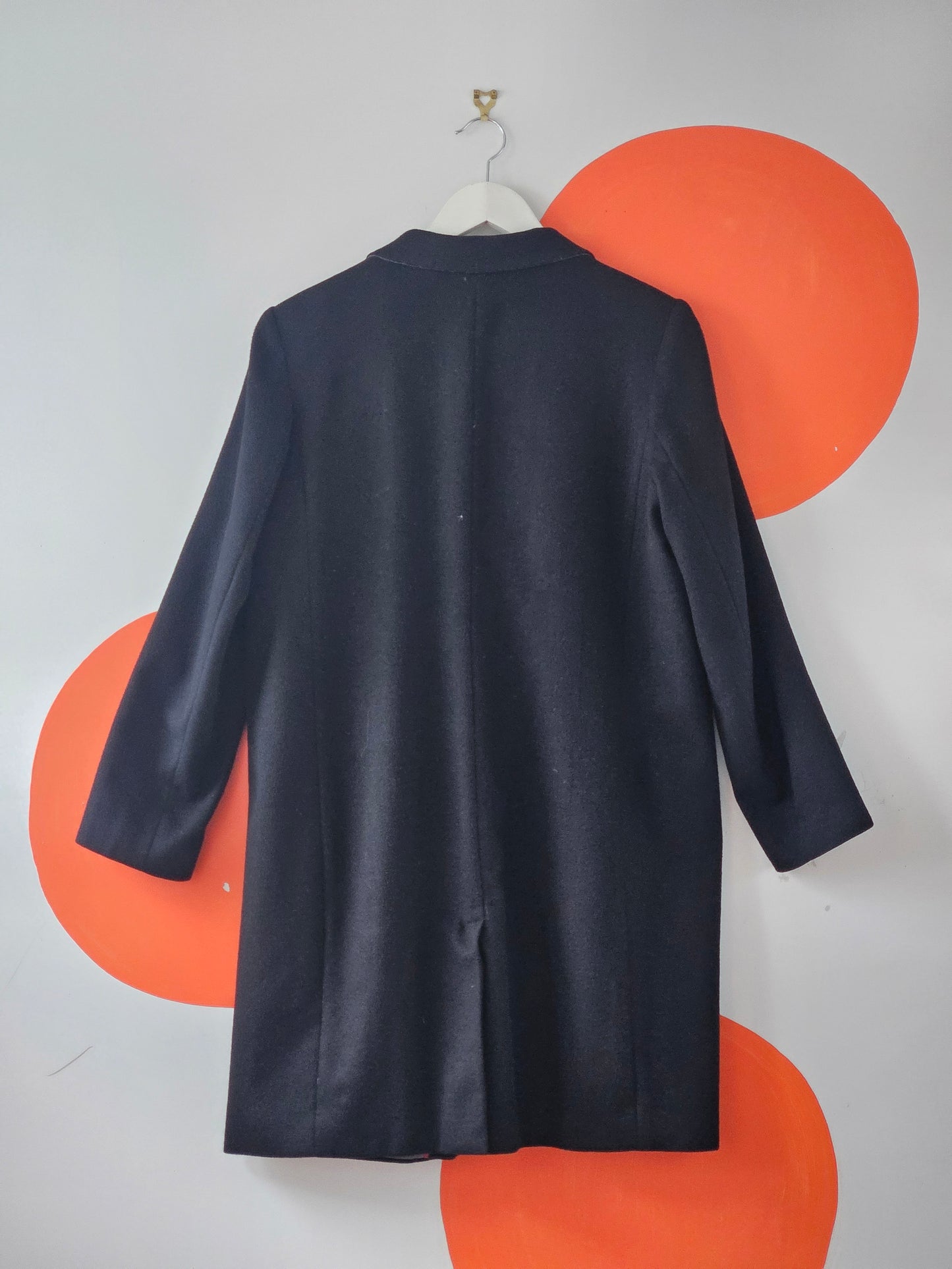 Max Black Wool & Cashmere Blend Coat