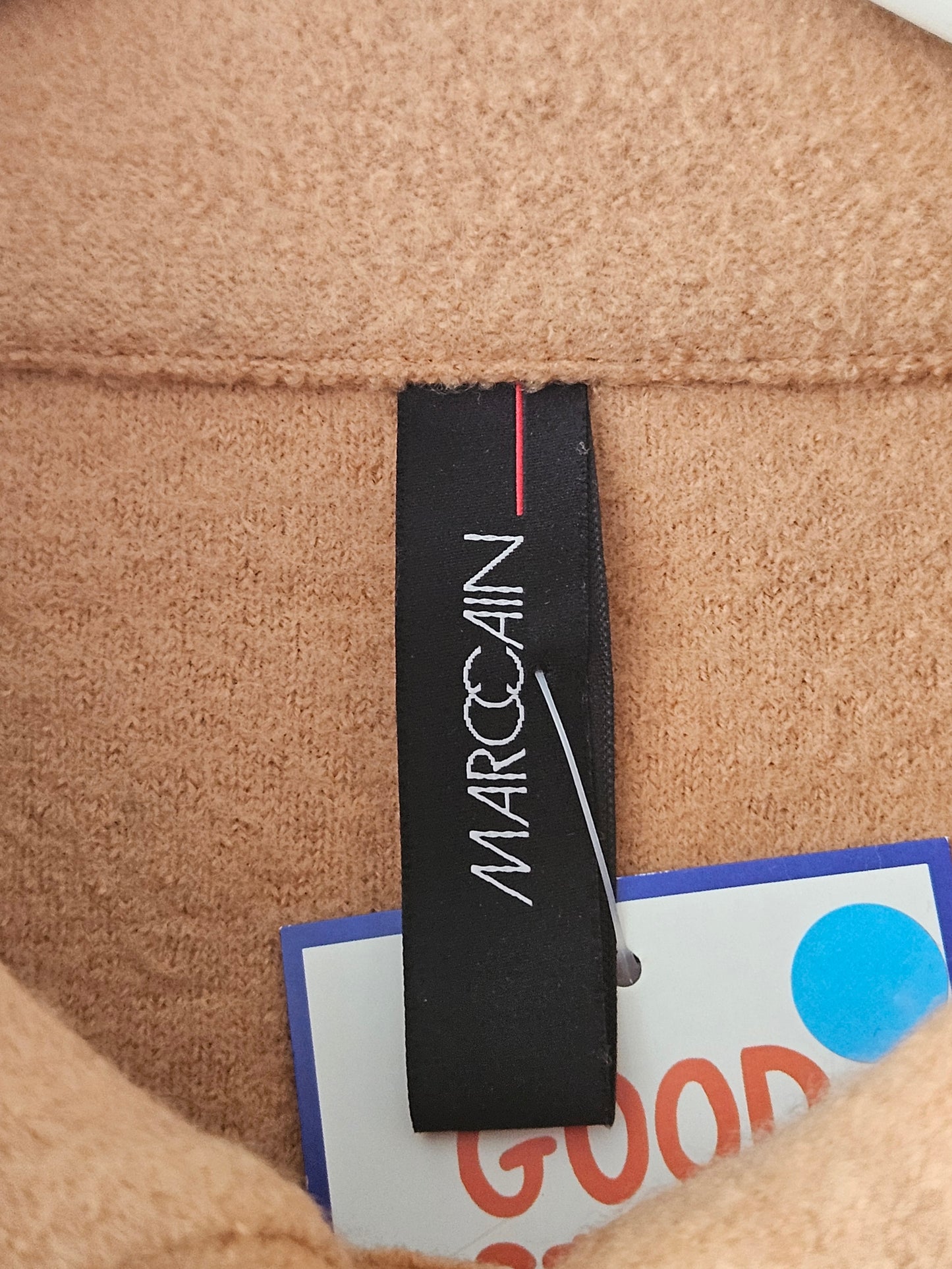 Marc Cain Beige-Navy Wool Jacket