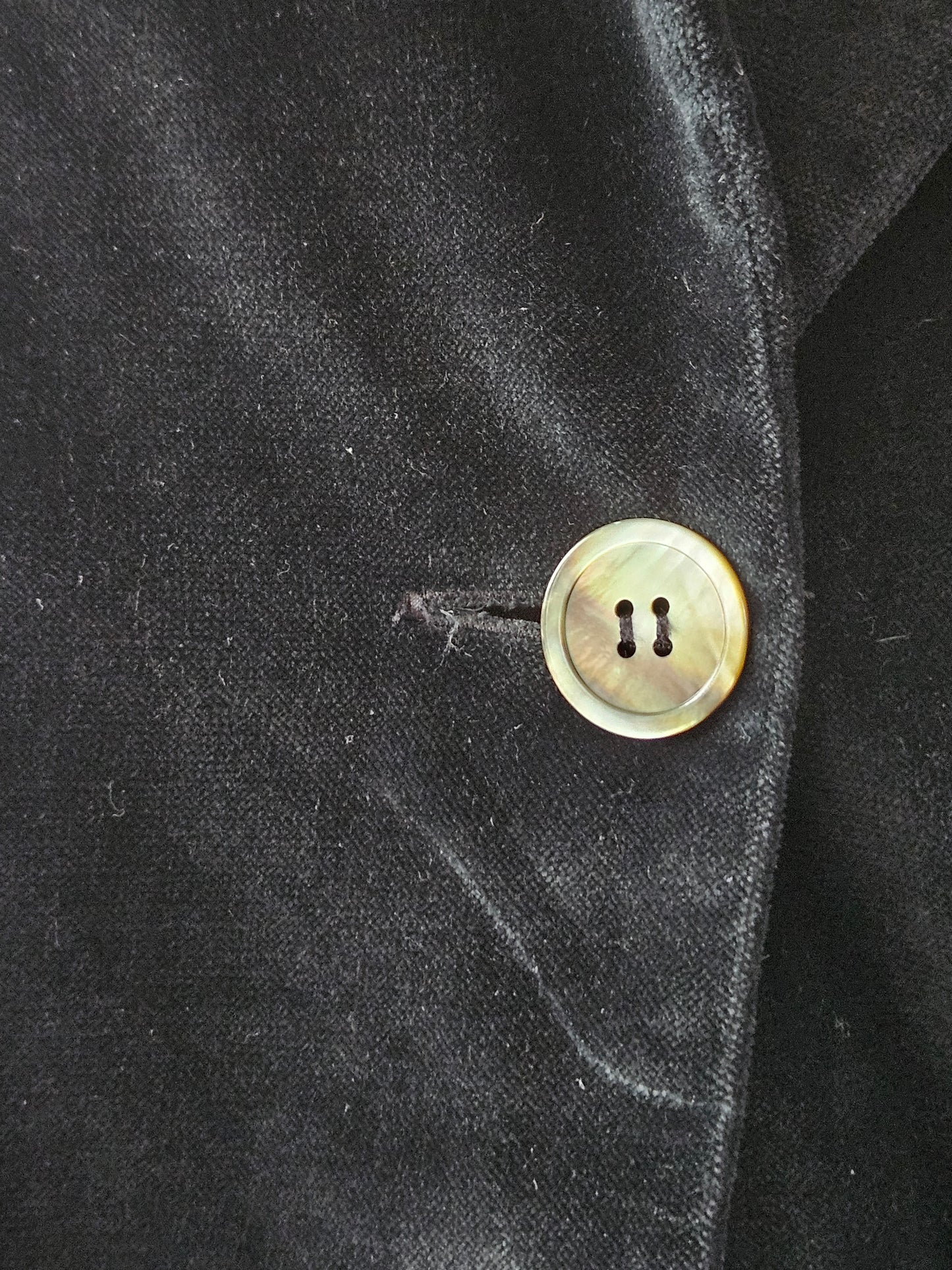IDXU Vintage Black Velvet Crop Blazer