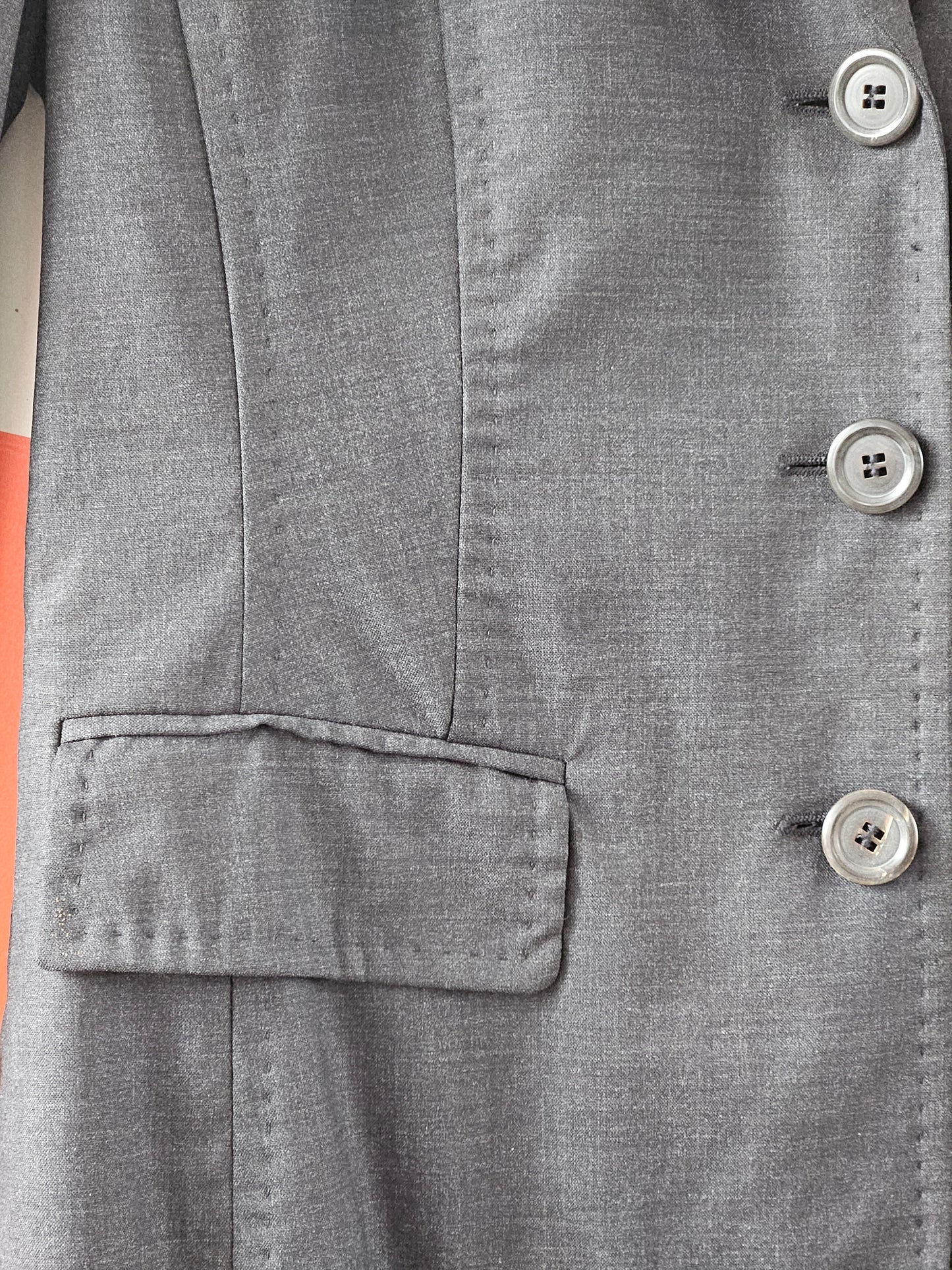 Boss Hugo Boss Y2K Charcoal Crop Blazer
