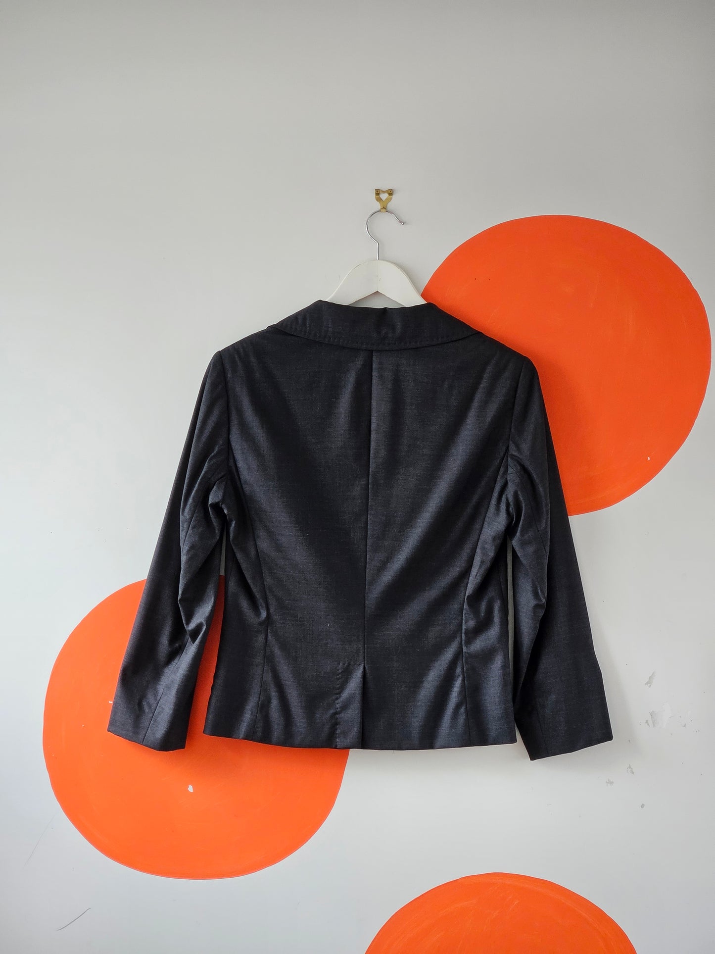 Boss Hugo Boss Y2K Charcoal Crop Blazer