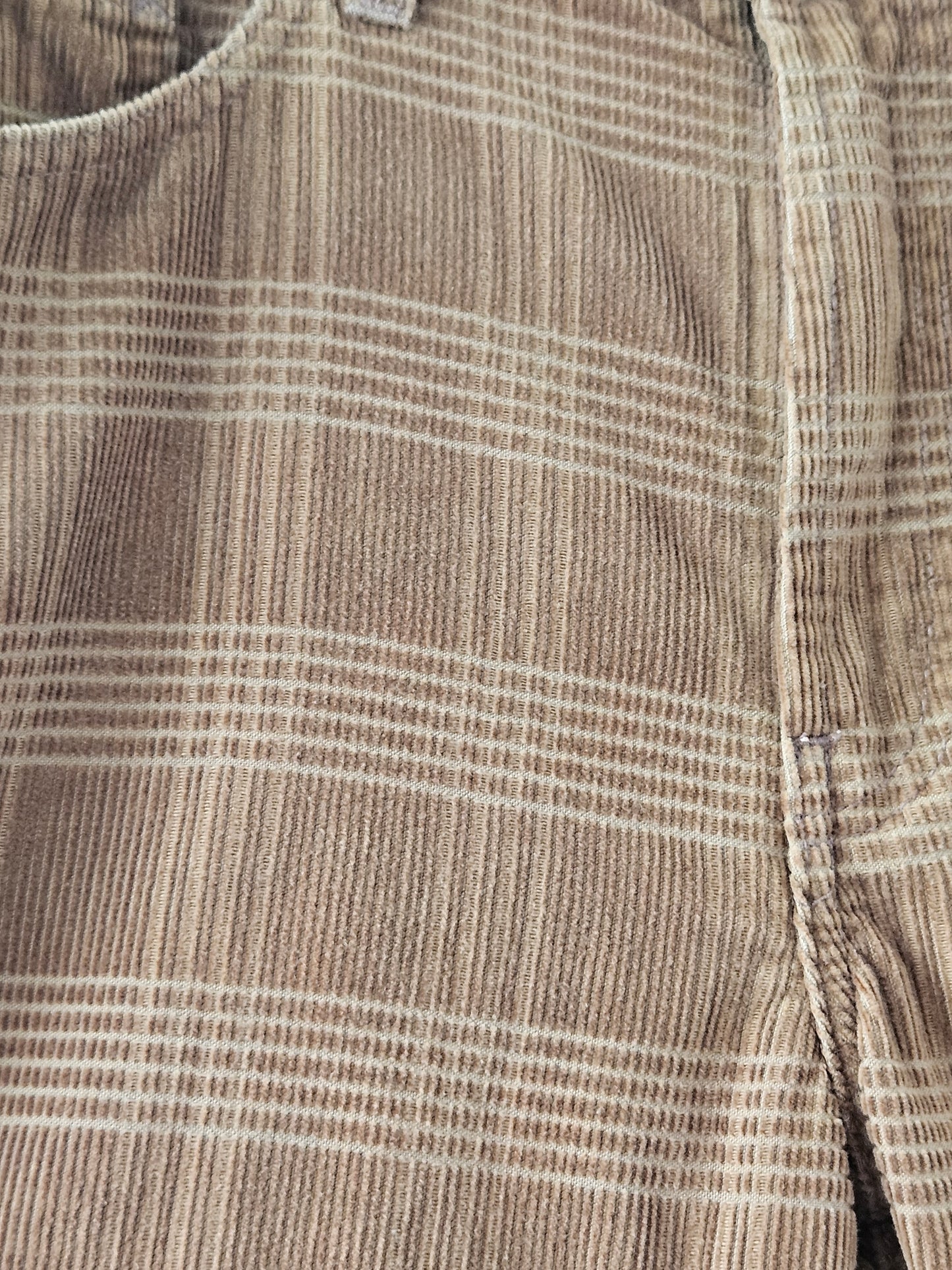 Supreme Fw14 Brown Plaid Corduroy Trousers