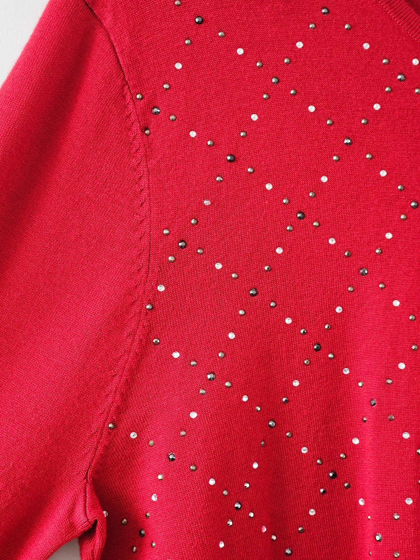 Gerry Weber Red Embellished Knit Sweater