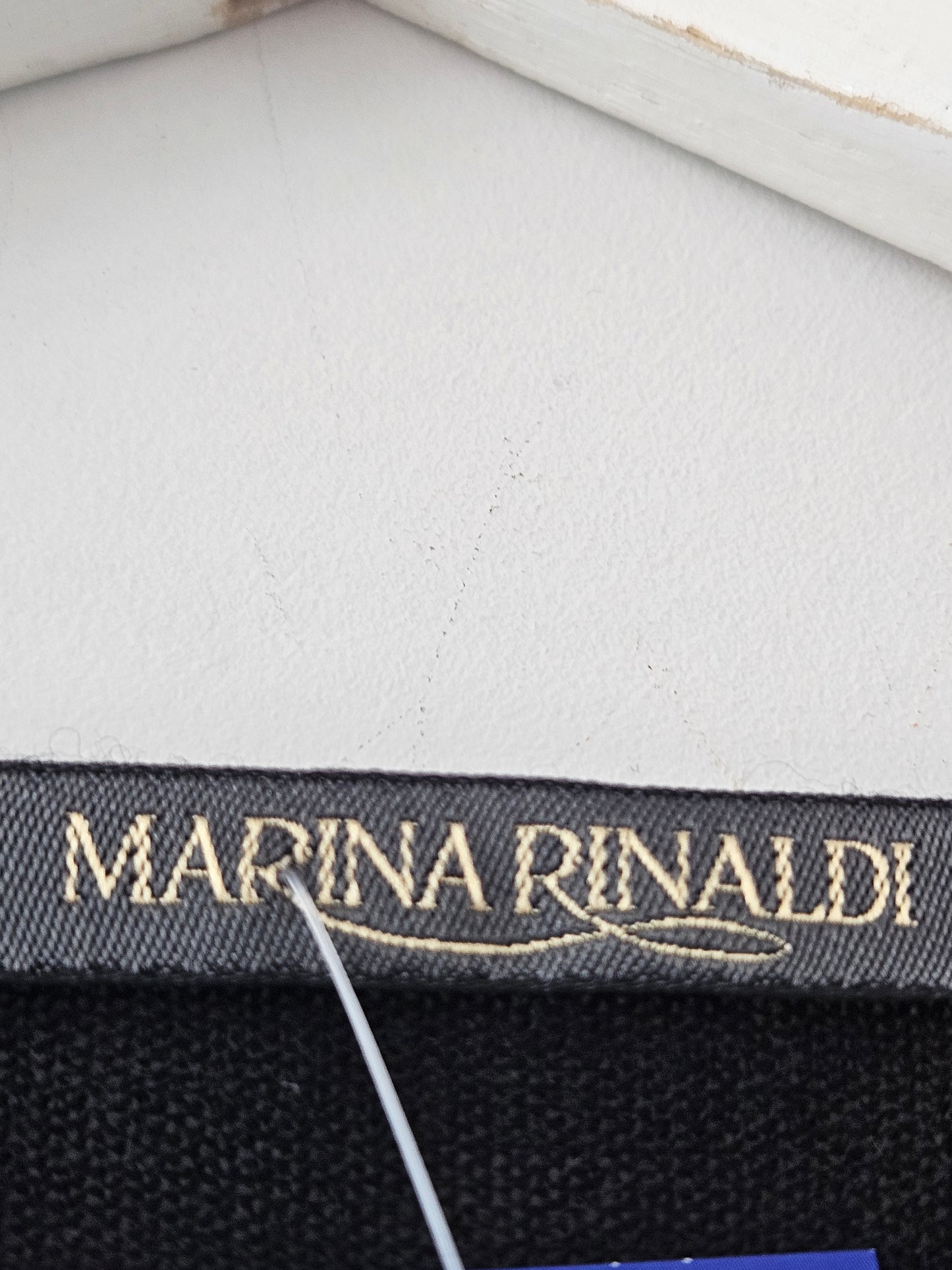 Marina Rinaldi Y2K Embellished Black Knit Top