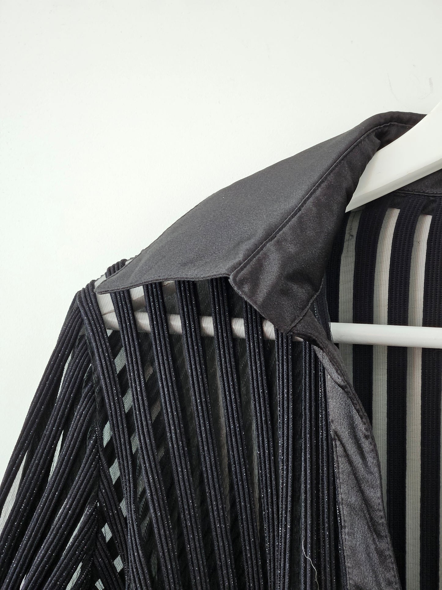 Studio de Compagnie Y2K Black Sparkly Rib Blouse